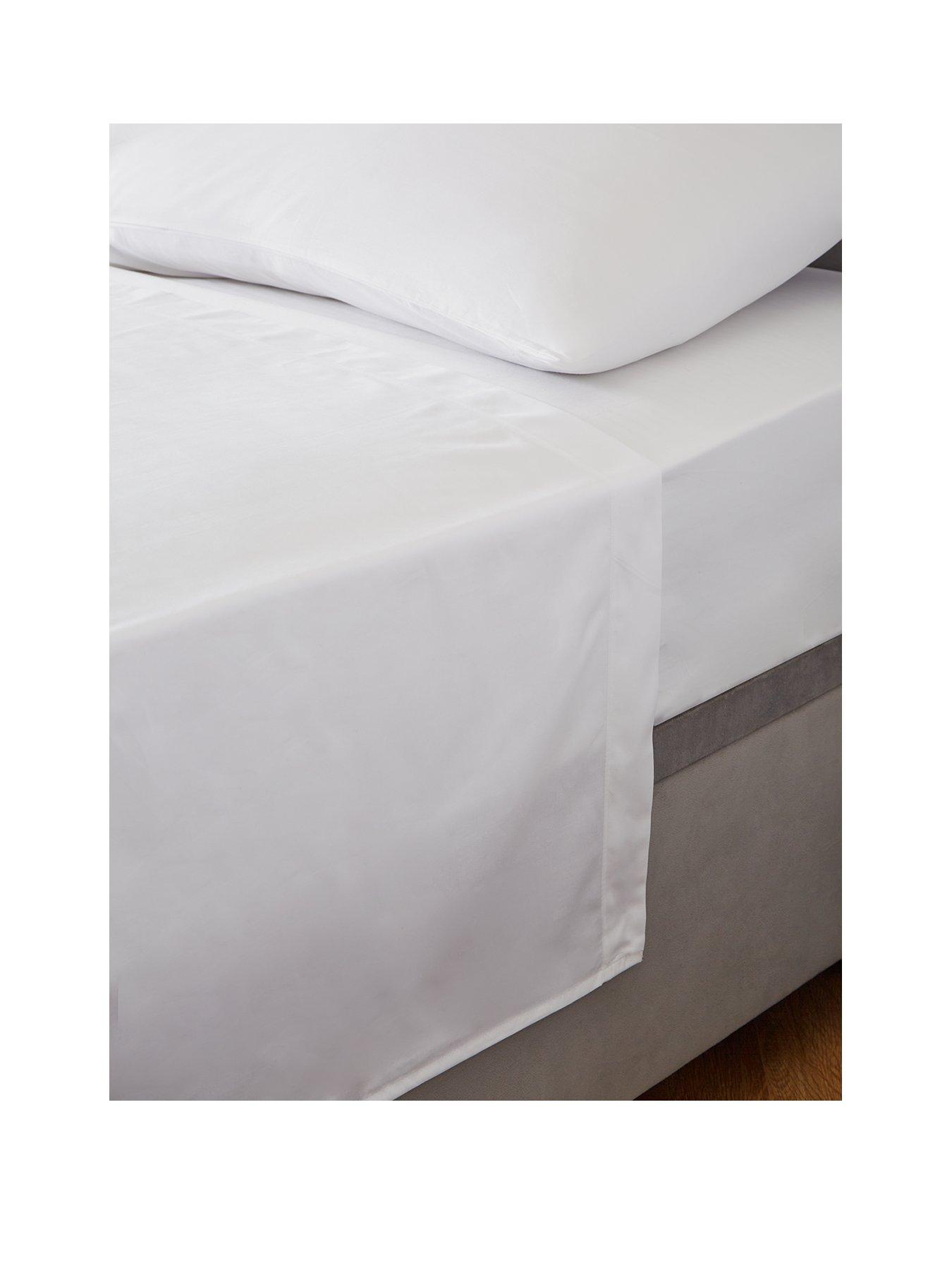 Image 2 of 2 of The Very Collection Luxury 400 Thread Count Soft Touch Cotton Sateen Flat Sheet
