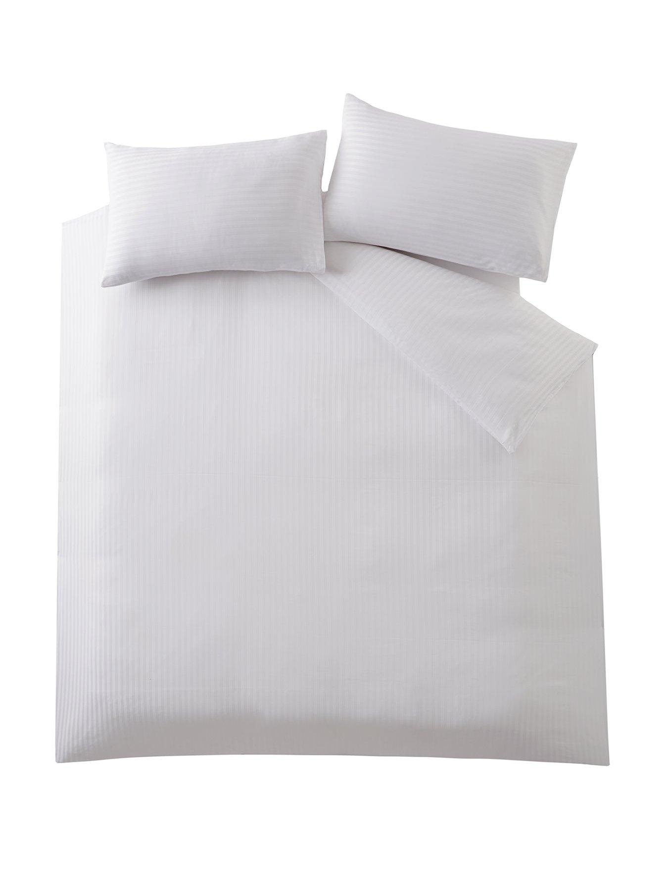 Image 2 of 4 of The Very Collection 300 Thread Count Soft Touch Sateen Stripe Duvet Cover Set