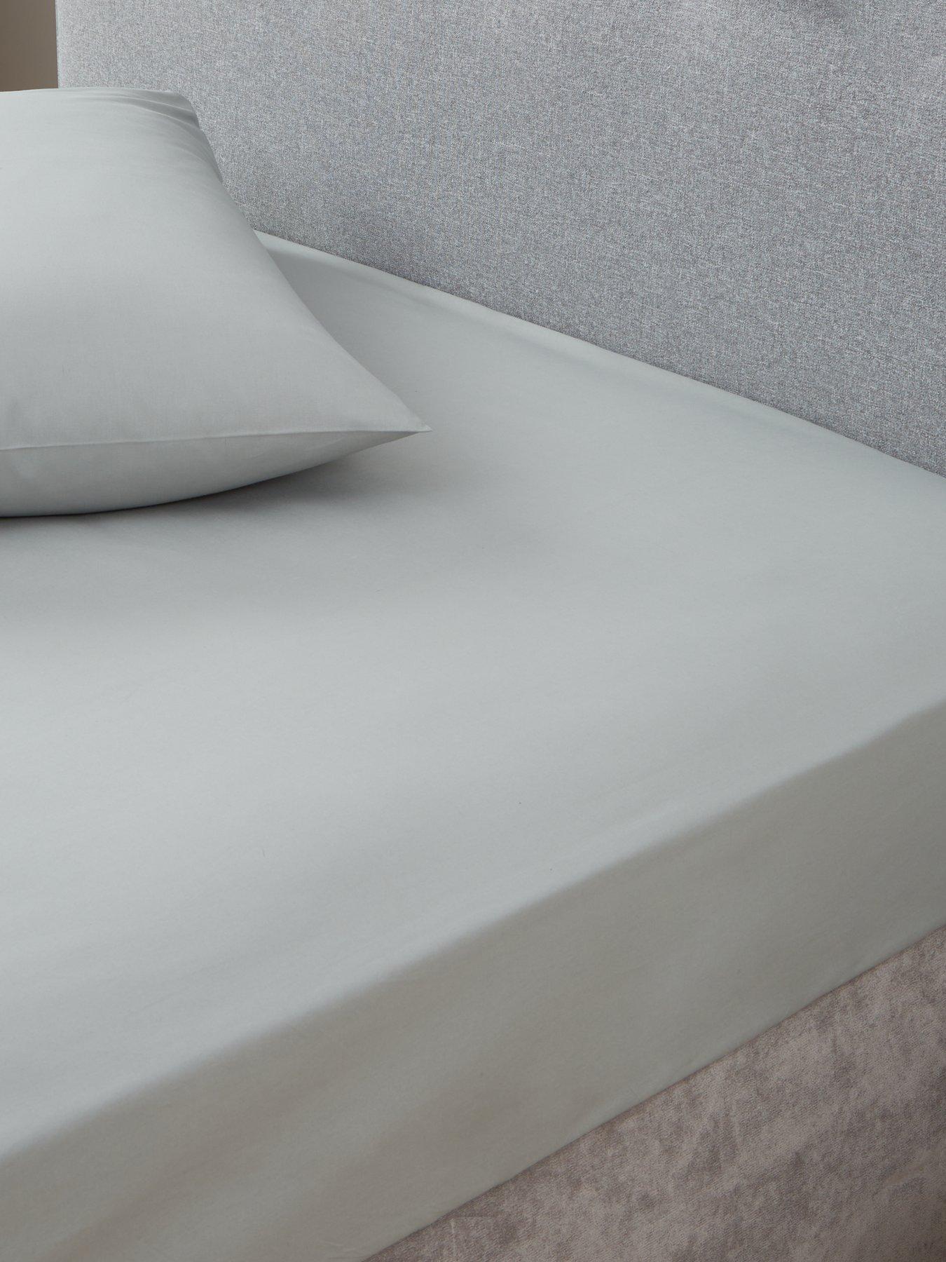 Fitted Sheet 25CM / 10 Inch Deep 100% Pure Cotton Percale Quality All  Sizes