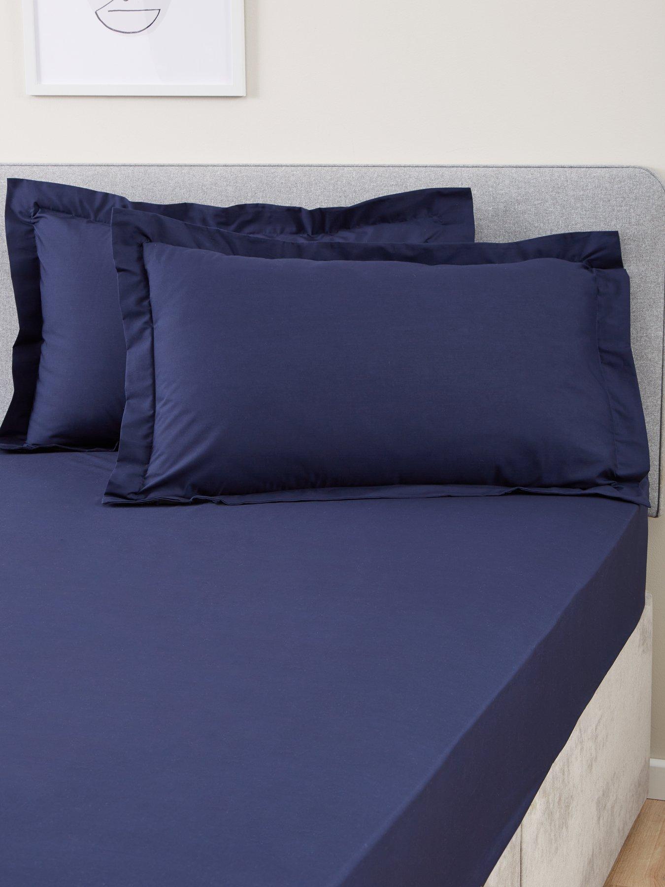 Very Home Non-Iron 180 Thread Count Oxford Pillowcase Pair