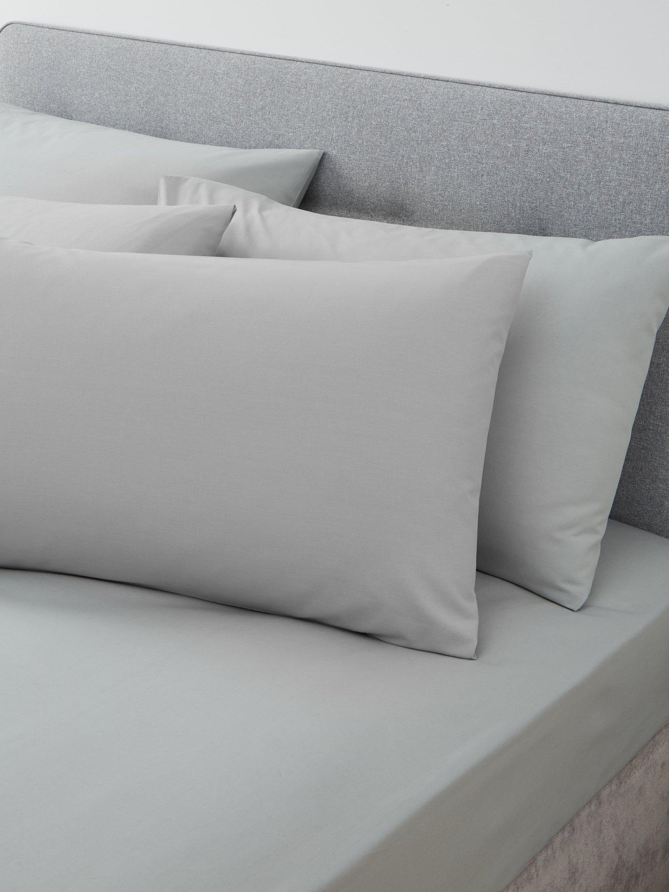 undefined Pack of Four Easy Care Polycotton Count Standard Pillowcases