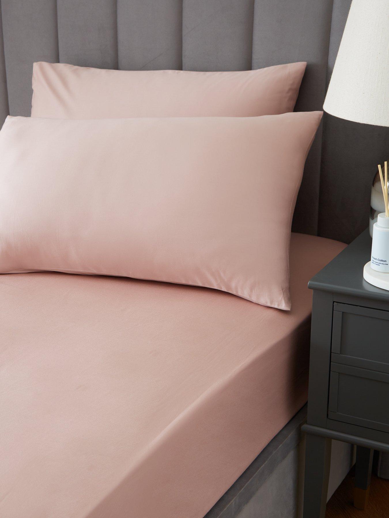 Image 1 of 3 of Very Home Luxury 400 Thread Count Soft Touch Cotton Sateen Housewife Pillowcase Pair