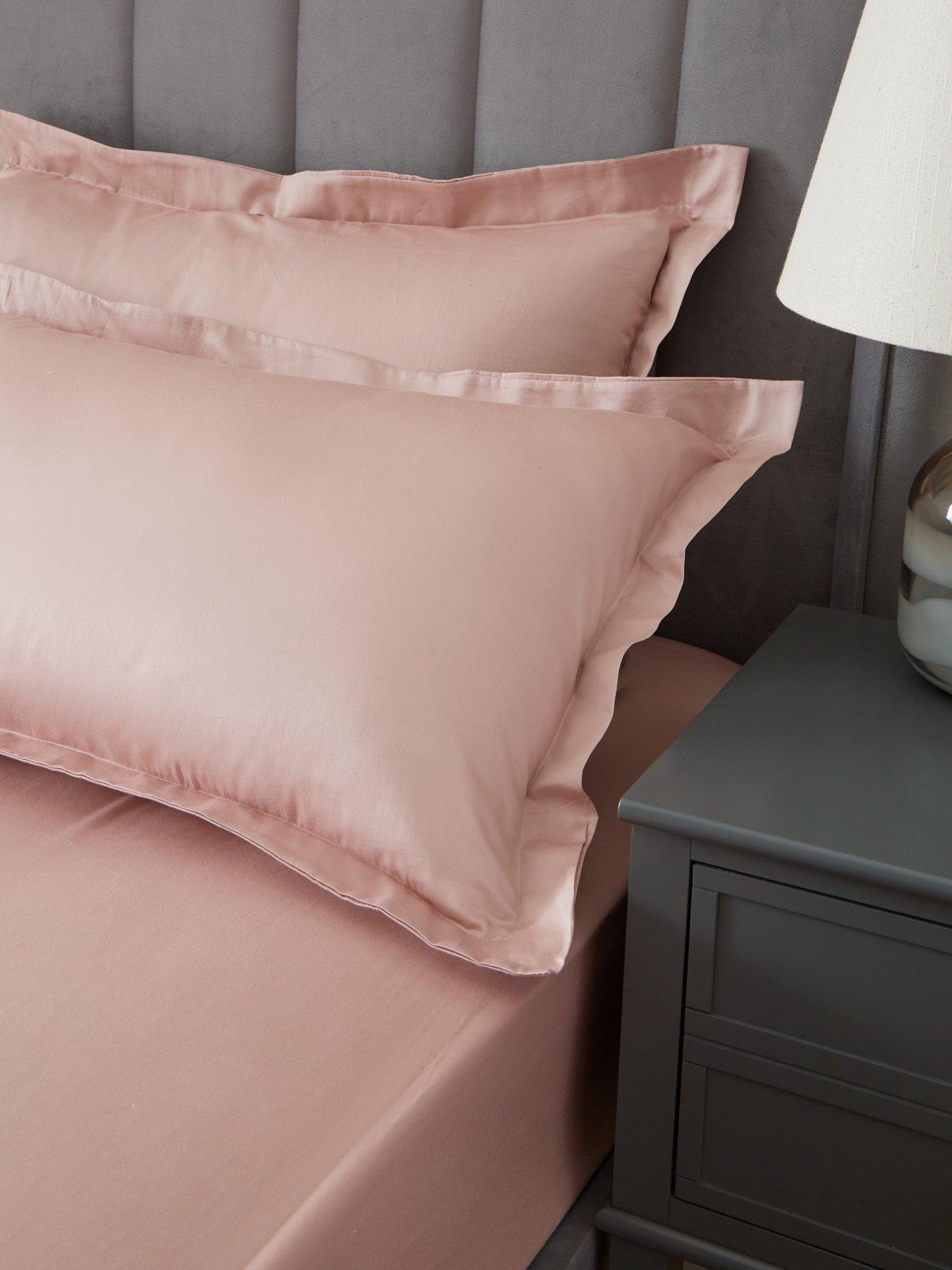 Image 1 of 3 of Very Home Luxury 400 Thread Count Soft Touch Cotton Sateen Oxford Pillowcase Pair&nbsp;