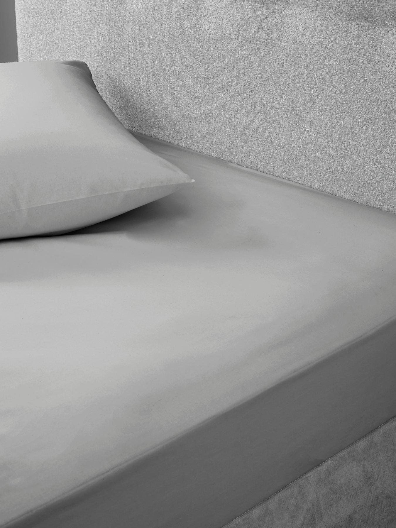Image 1 of 4 of The Very Collection Non-Iron 180 Thread Count Extra Deep 32 cm Fitted Sheet
