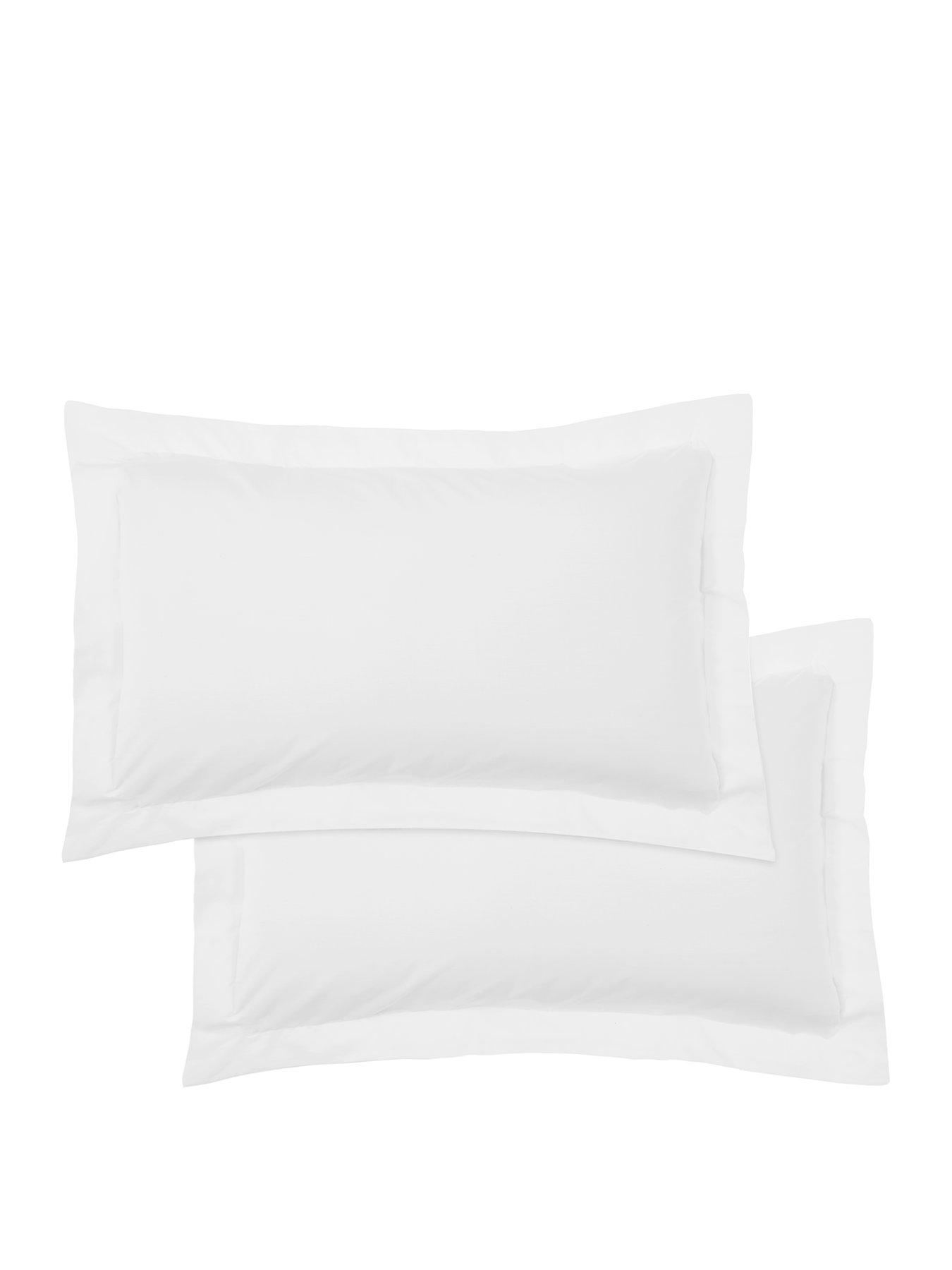 Image 2 of 3 of Very Home Luxury 400 Thread Count Soft Touch Cotton Sateen Oxford Pillowcase Pair