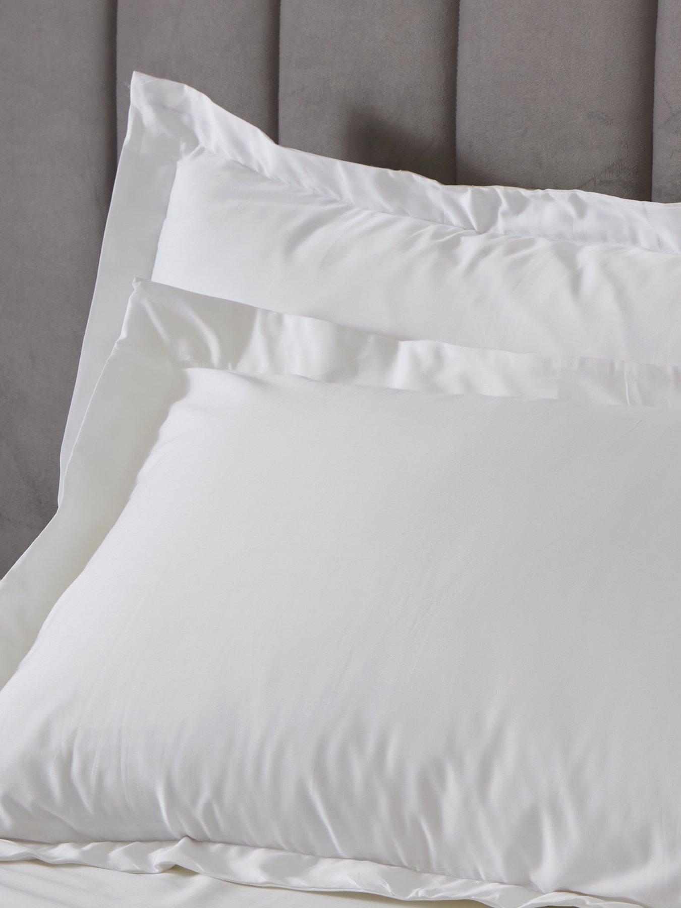 Image 3 of 3 of Very Home Luxury 400 Thread Count Soft Touch Cotton Sateen Oxford Pillowcase Pair