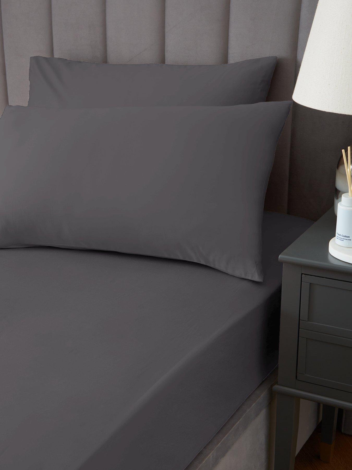 Very Home Luxury 400 Thread Count Soft Touch Cotton Sateen Housewife Pillowcase Pair