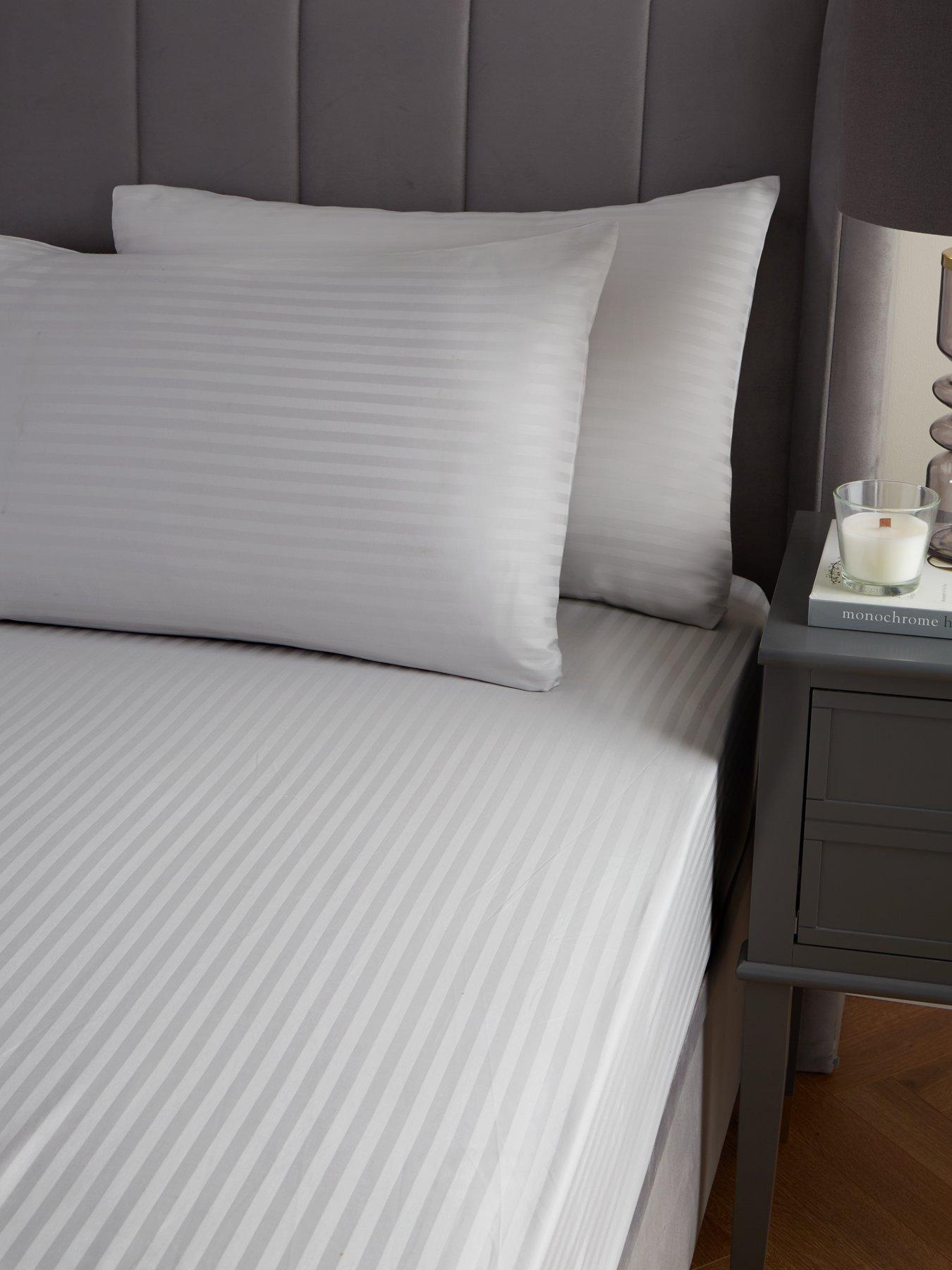 The Very Collection Luxury 300 Thread Count Soft Touch Sateen Stripe Housewife Pillowcase