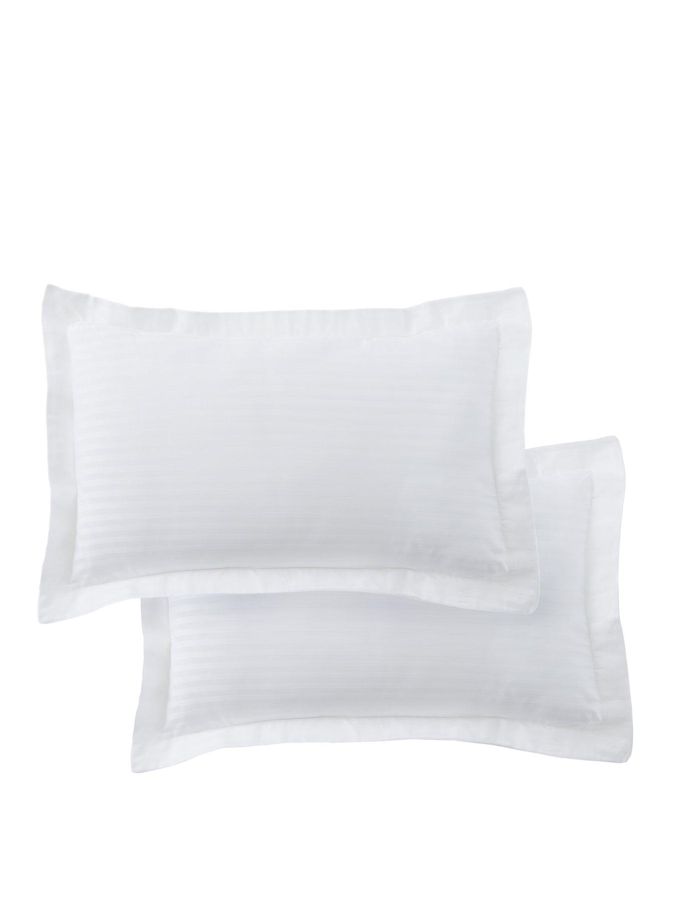 Image 2 of 3 of The Very Collection Luxury 300 Thread Count Soft Touch Sateen Stripe Oxford Pillowcase Pair&nbsp;