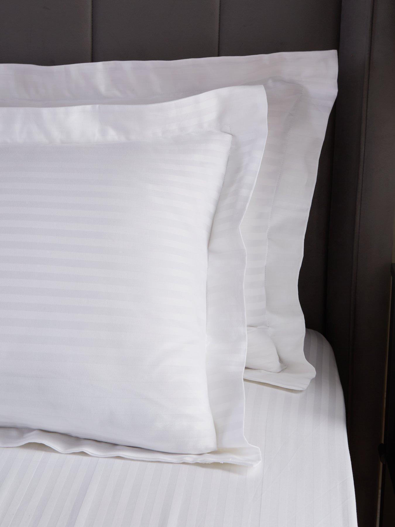 Image 3 of 3 of The Very Collection Luxury 300 Thread Count Soft Touch Sateen Stripe Oxford Pillowcase Pair&nbsp;