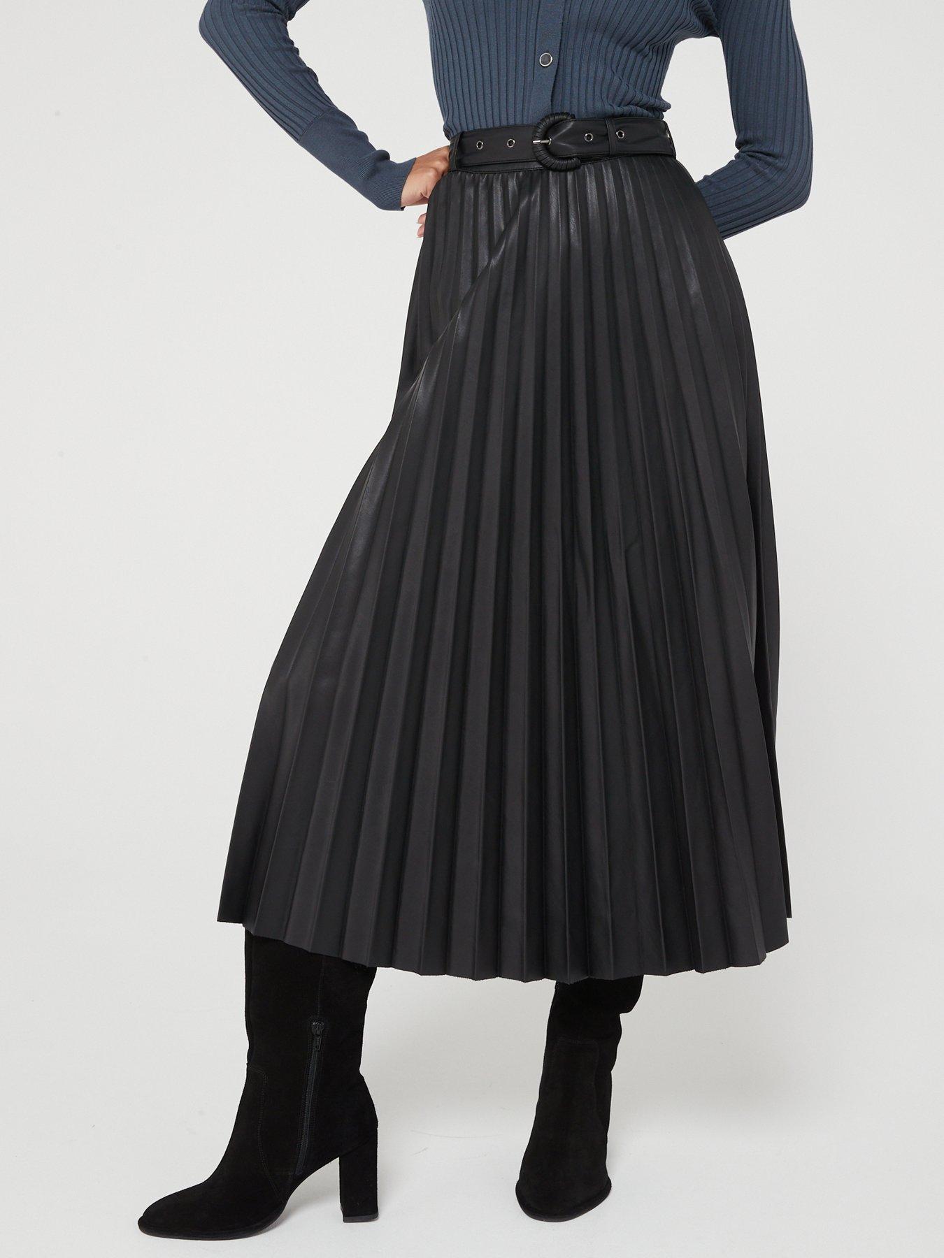 Midi skirt clearance black