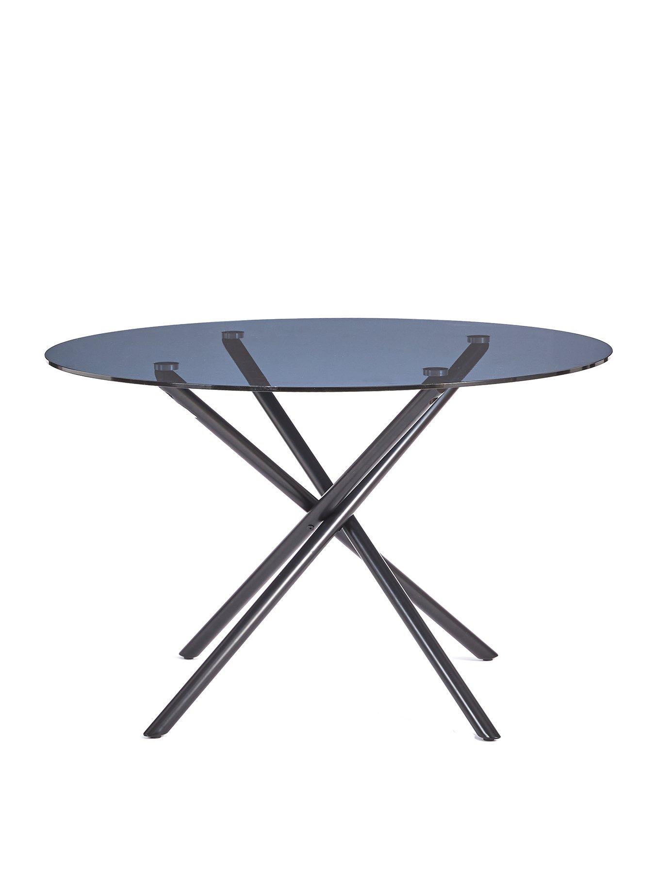 very-home-angel-glass-top-120-cm-dining-table-with-4-angel-bouclenbspchairs-blackcreamback