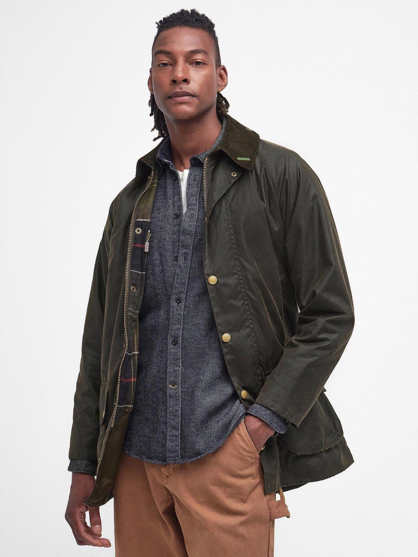 Khaki green shop barbour jacket