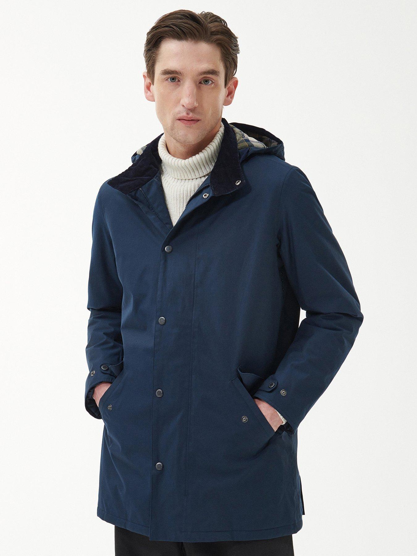 Mens mac jacket navy sale