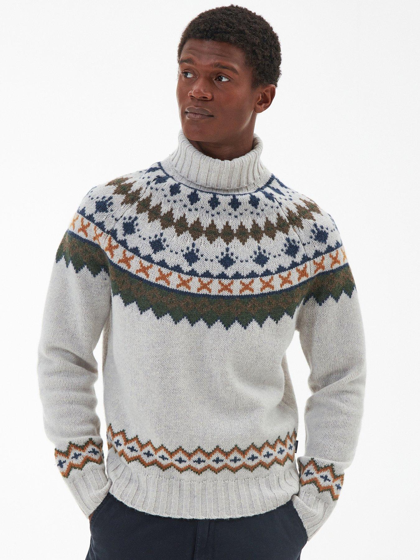 Barbour Roose Fairisle Rollneck Jumper - Cream | Very Ireland