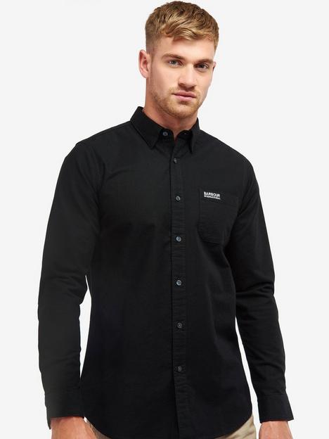 barbour-international-international-kinetic-cotton-oxford-shirt-black