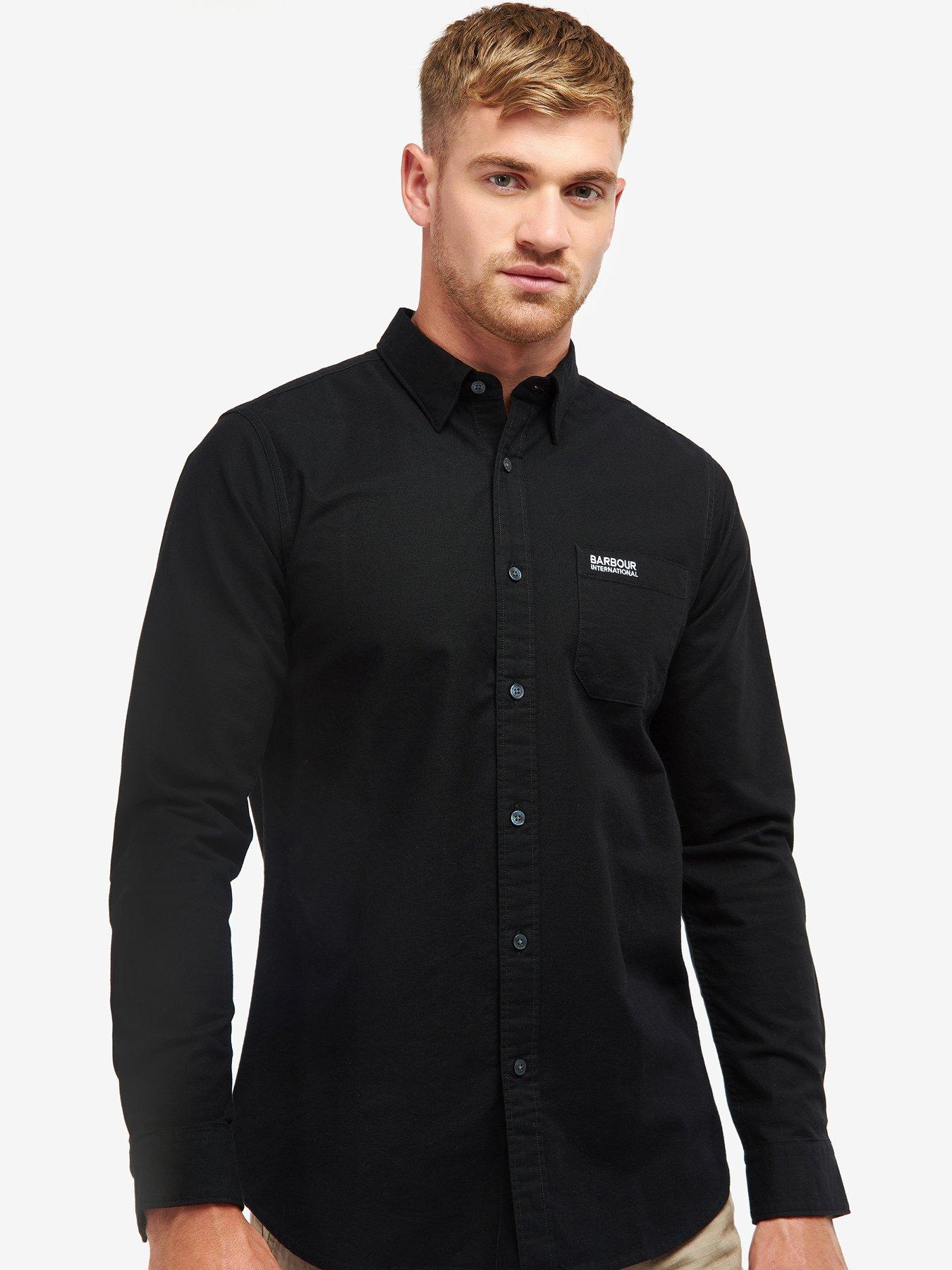 barbour-international-international-kinetic-cotton-oxford-shirt-blackfront