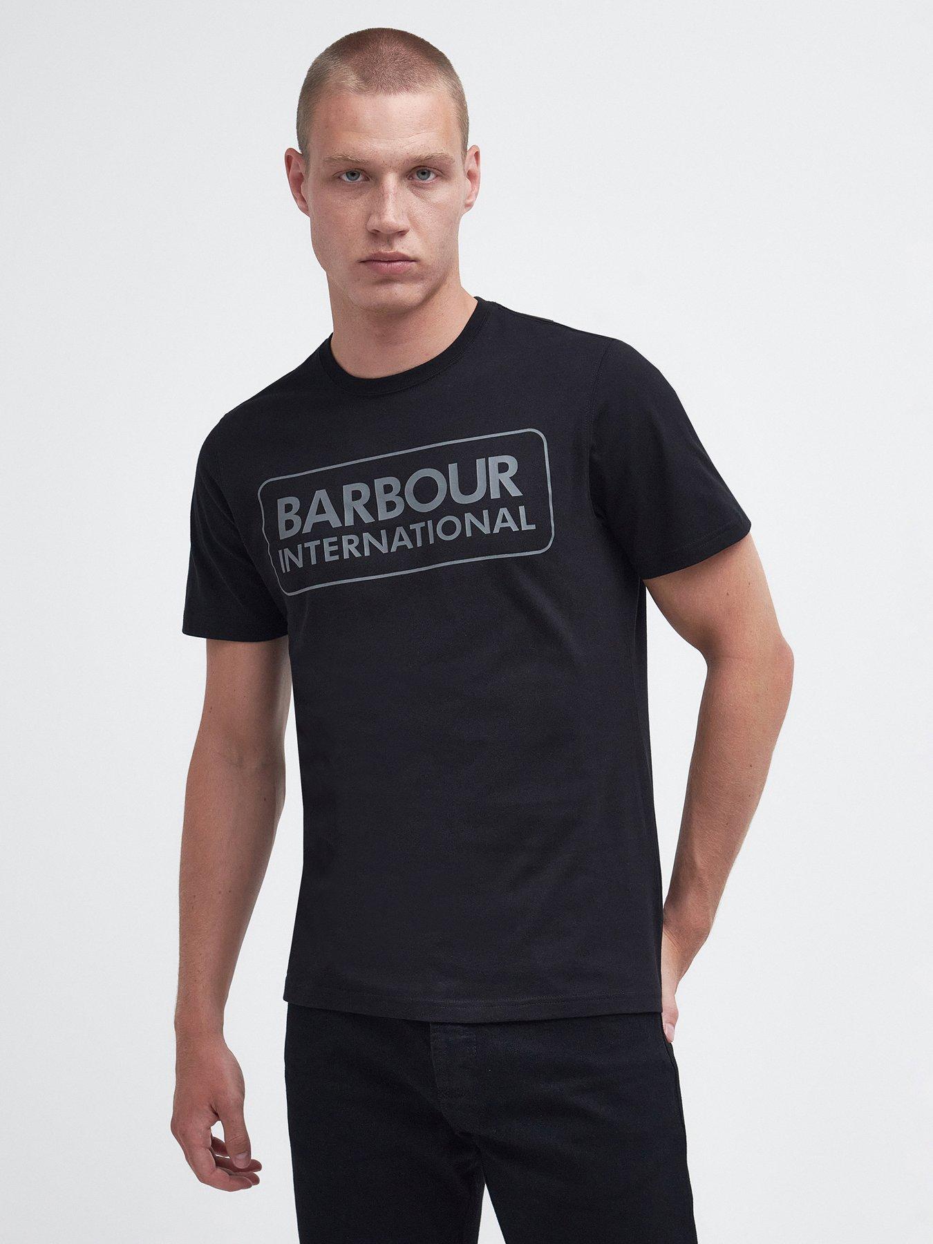 Barbour international black store t shirt