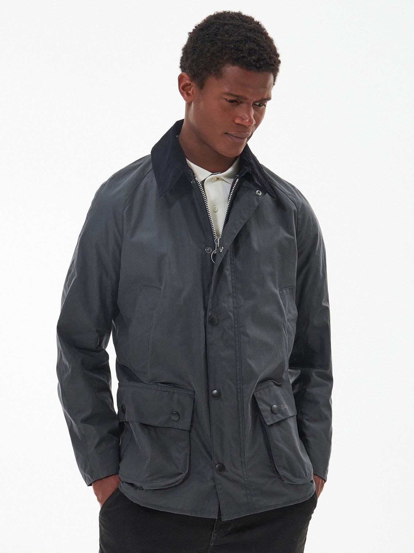 Ashby Wax Jacket Dark Grey