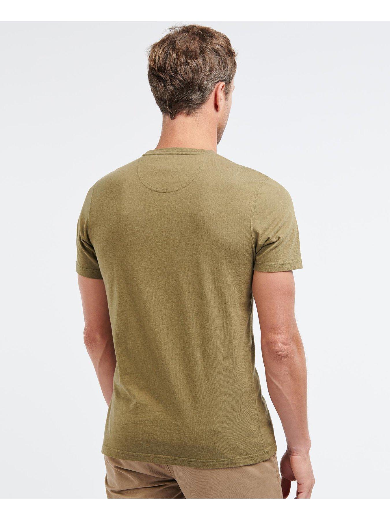 barbour-essential-sports-t-shirt-khakistillFront