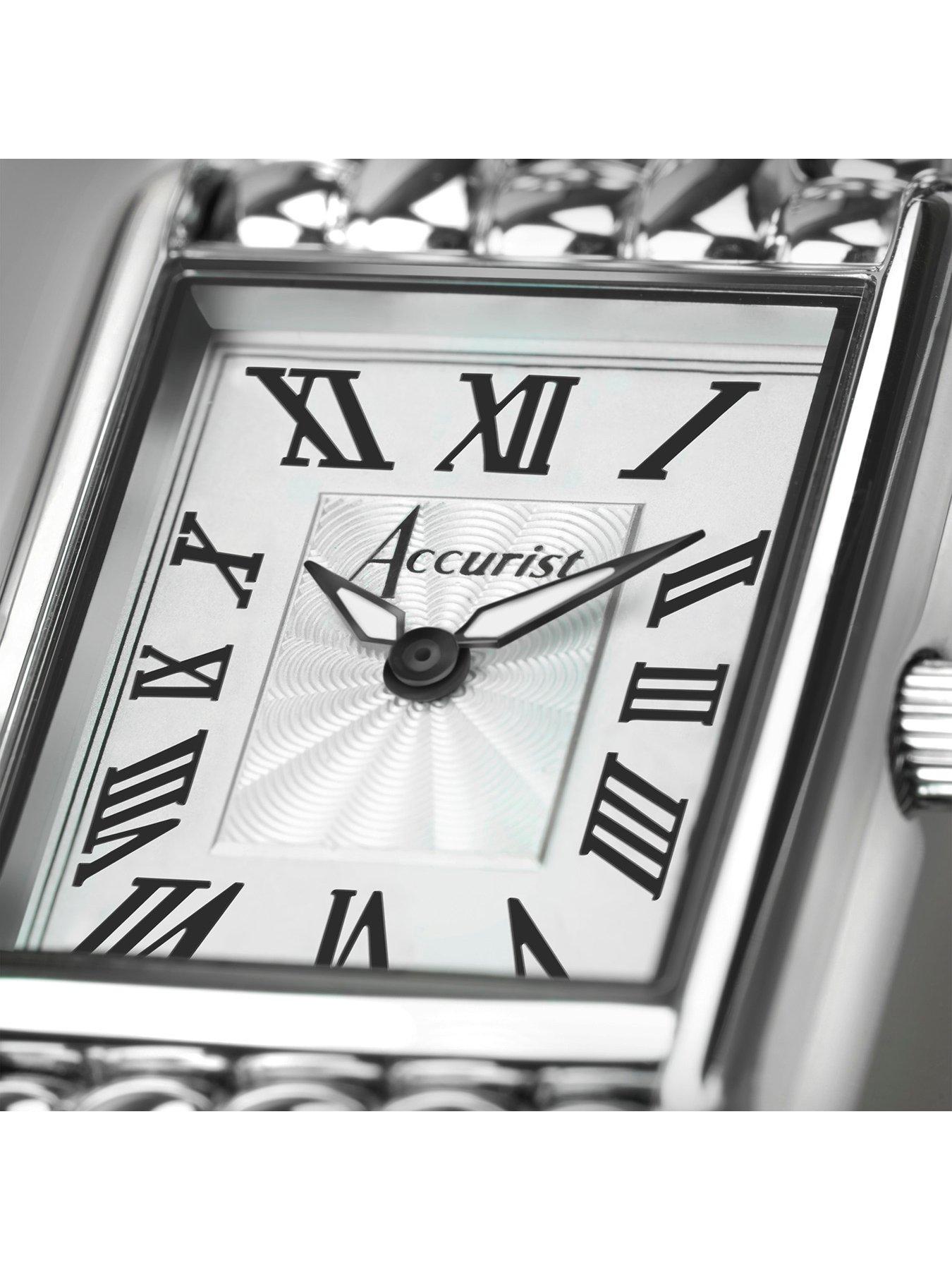 accurist-accurist-rectangle-womens-silver-stainless-steel-bracelet-analogue-watchdetail