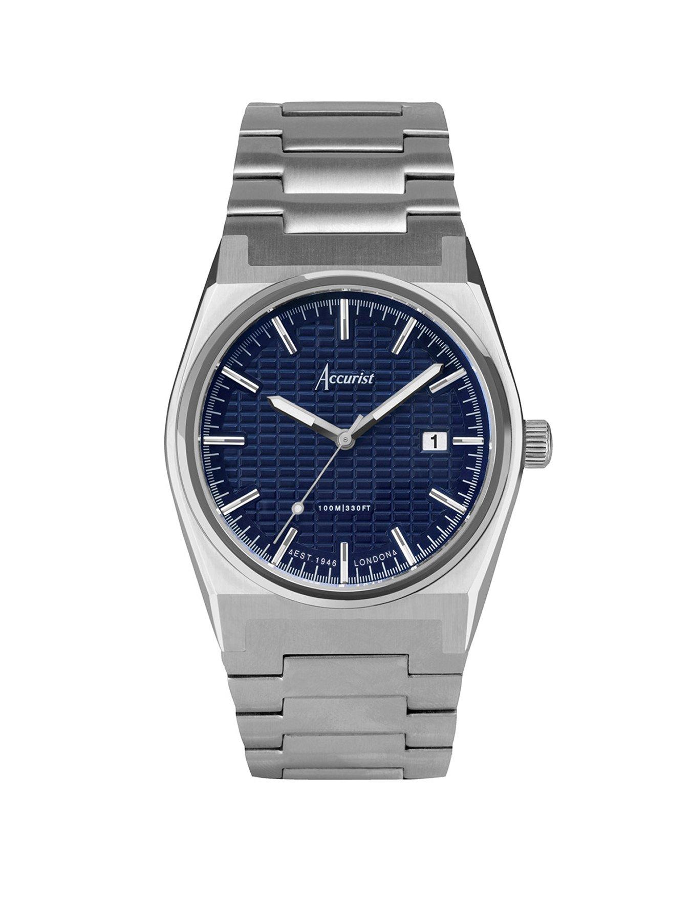 undefined Accurist Origin Mens Silver Stainless Steel Bracelet Analogue Watch