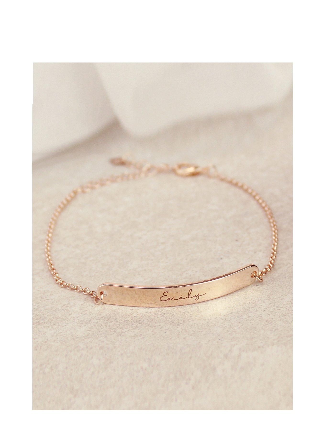 Custom rose on sale gold bracelet