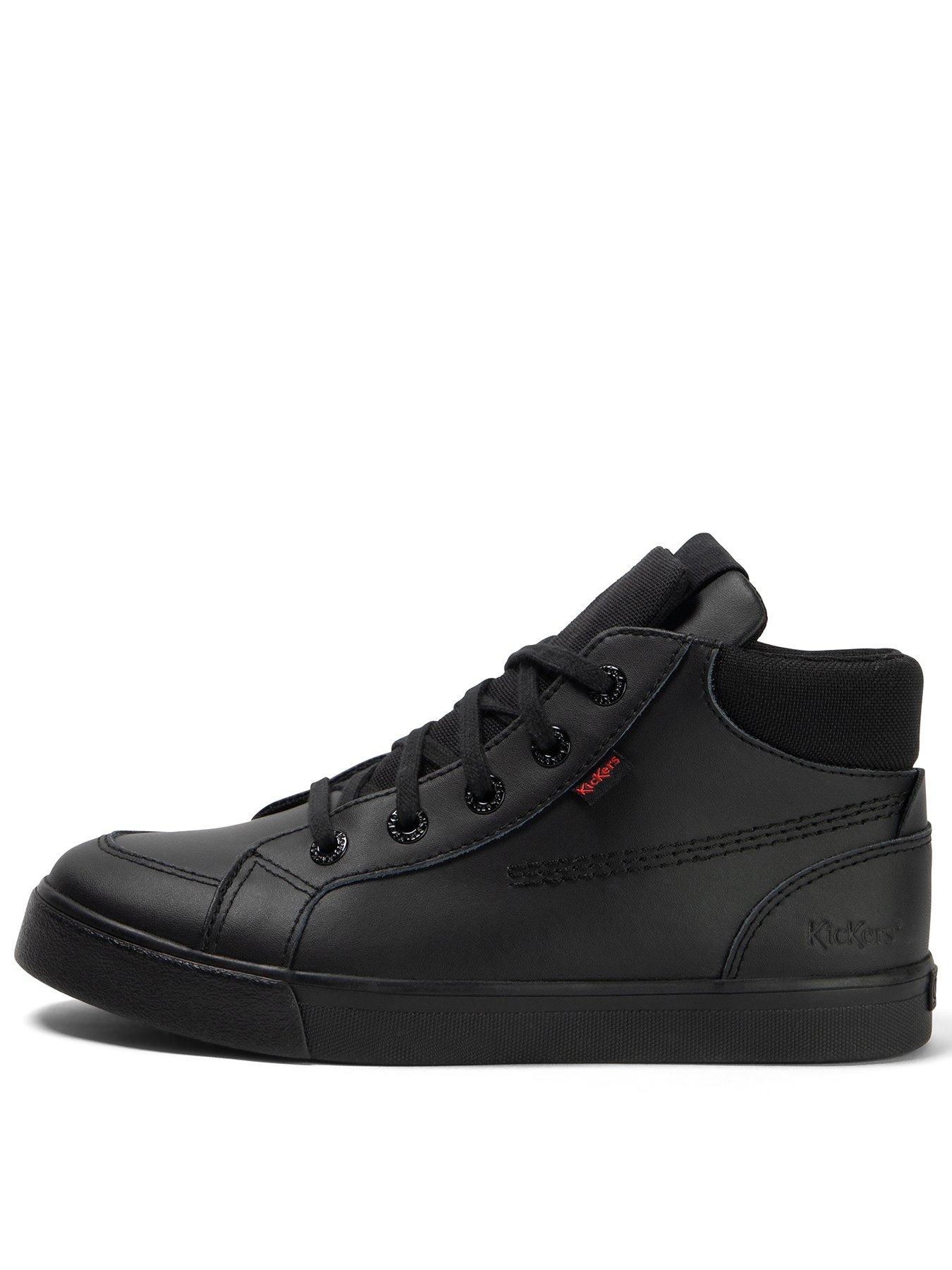Kickers Youth Tovni Hi Double Tongue Leather High Top School Shoe