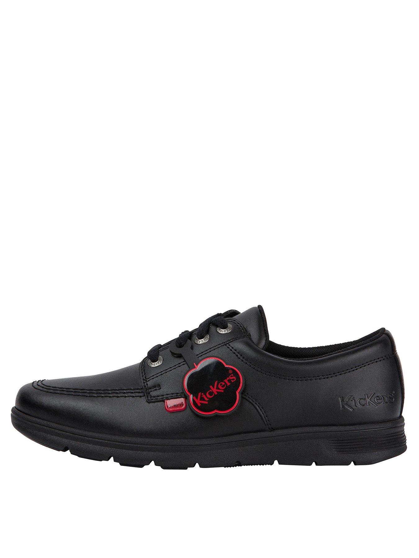 Kickers Youth Kelland Leather Lace Shoe School Shoe