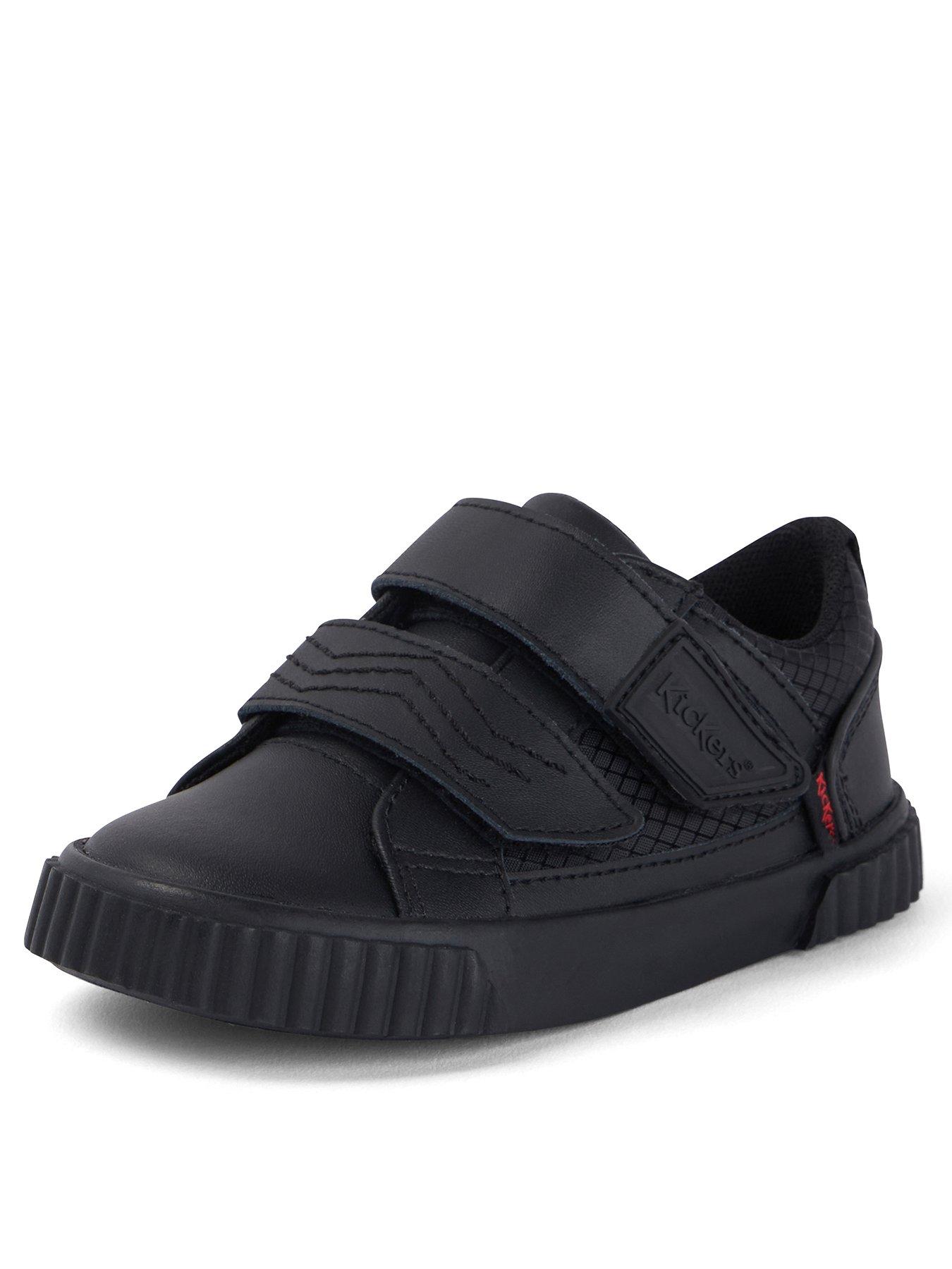 Image 3 of 6 of Kickers Tovni Twin Flex Leather Plimsoll School Shoe