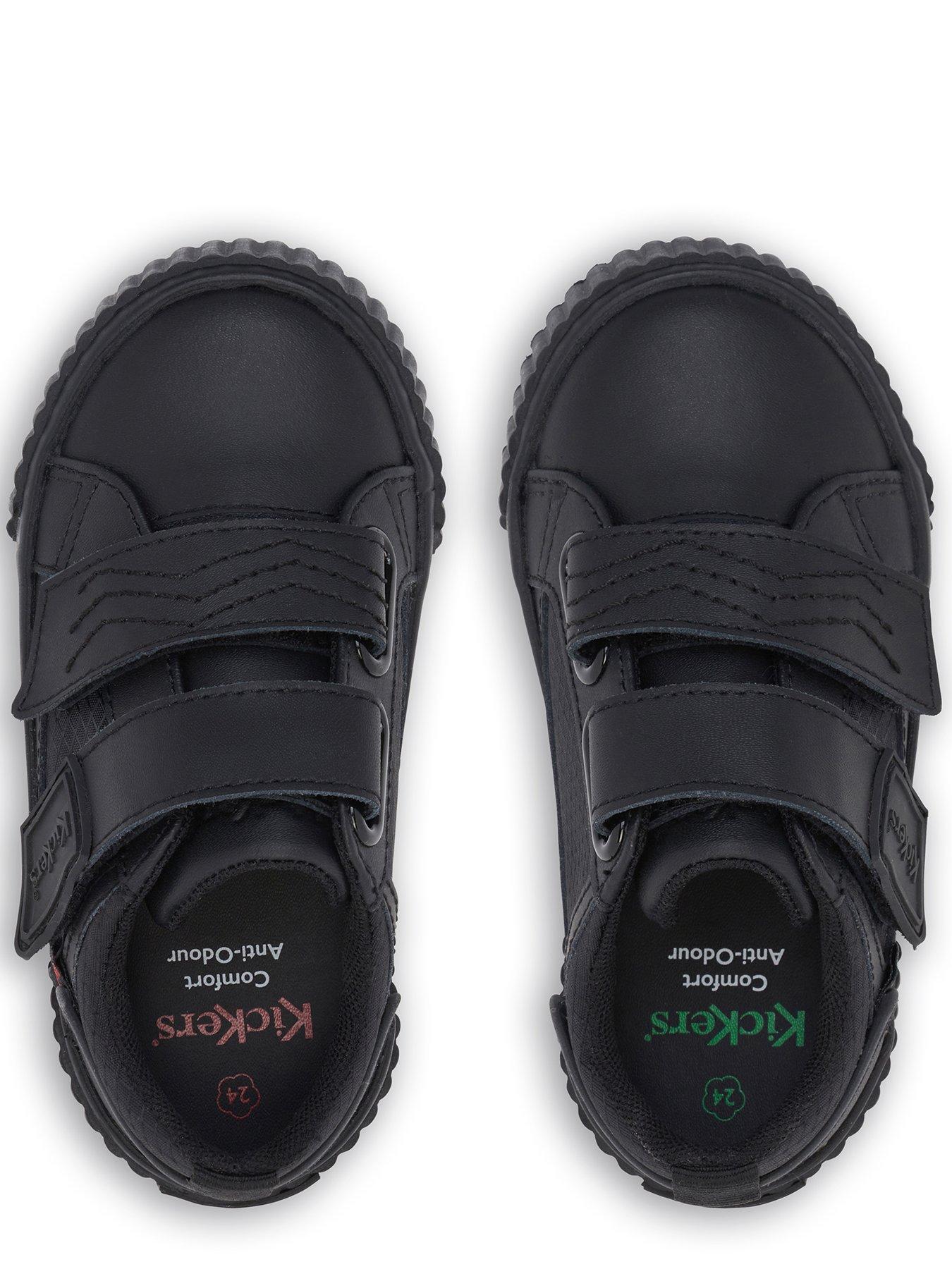 Image 4 of 6 of Kickers Tovni Twin Flex Leather Plimsoll School Shoe