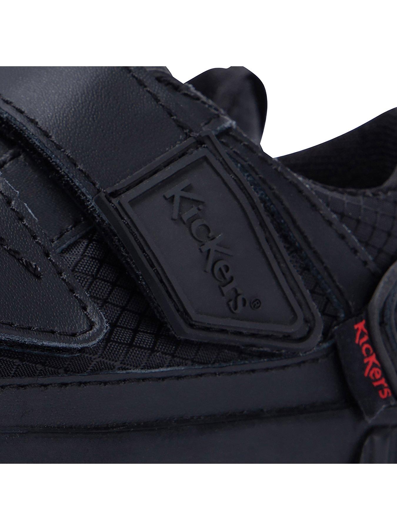 Image 5 of 6 of Kickers Tovni Twin Flex Leather Plimsoll School Shoe