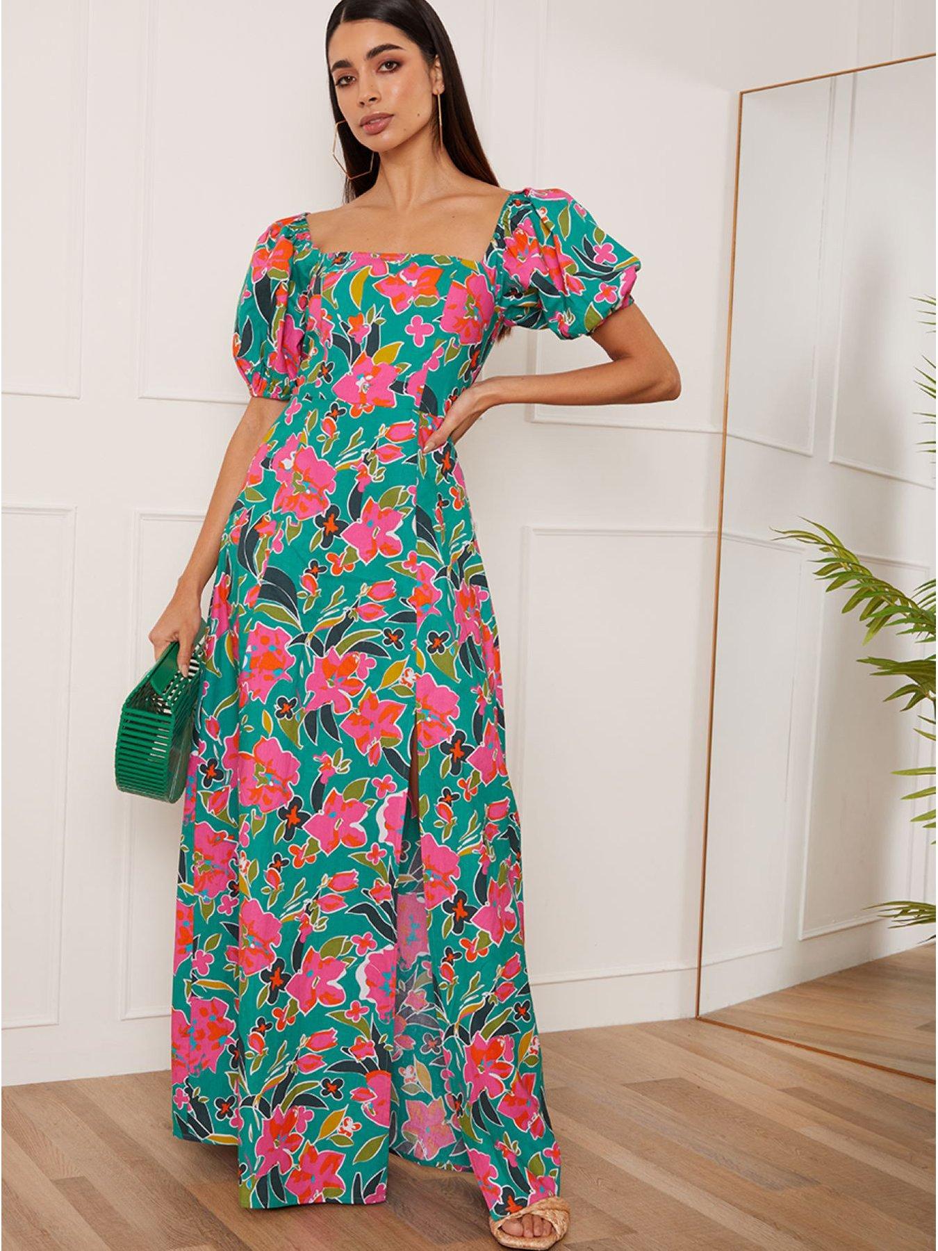 chi-chi-london-square-neck-floral-maxi-dress-in-greenfront