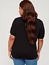 v-by-very-curve-puff-sleeve-button-through-jersey-top-blackstillFront