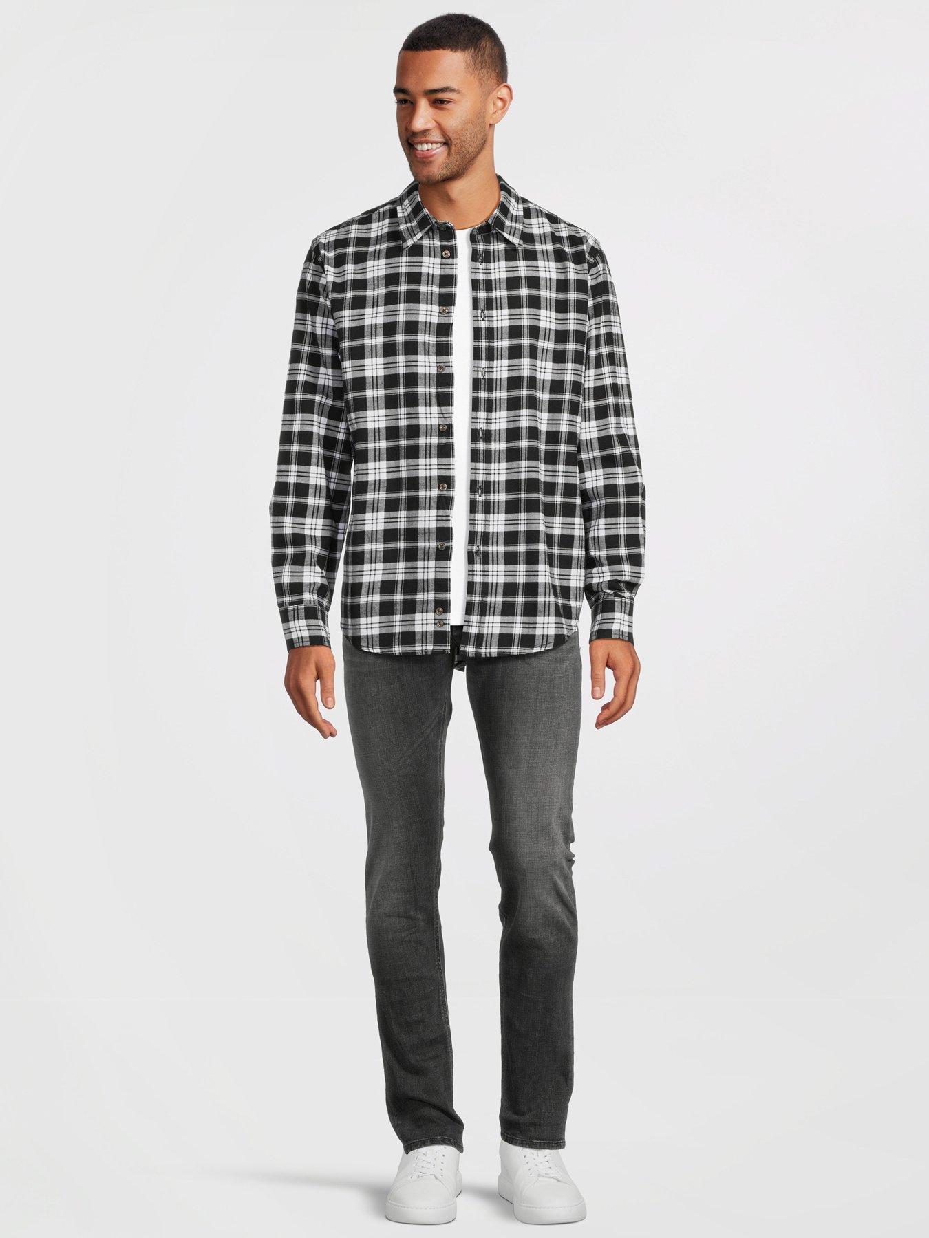 diesel-diesel-regular-fit-flannel-checked-shirt-blackback