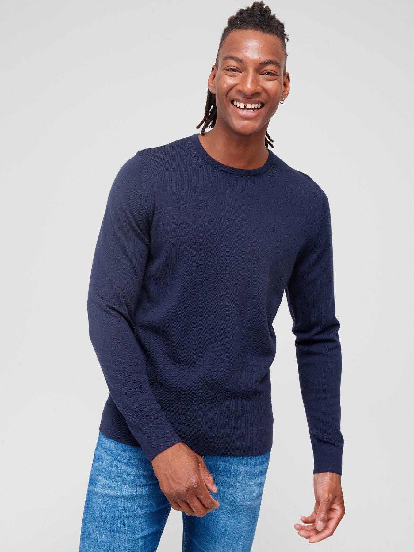 Calvin klein crew hot sale neck sweater mens