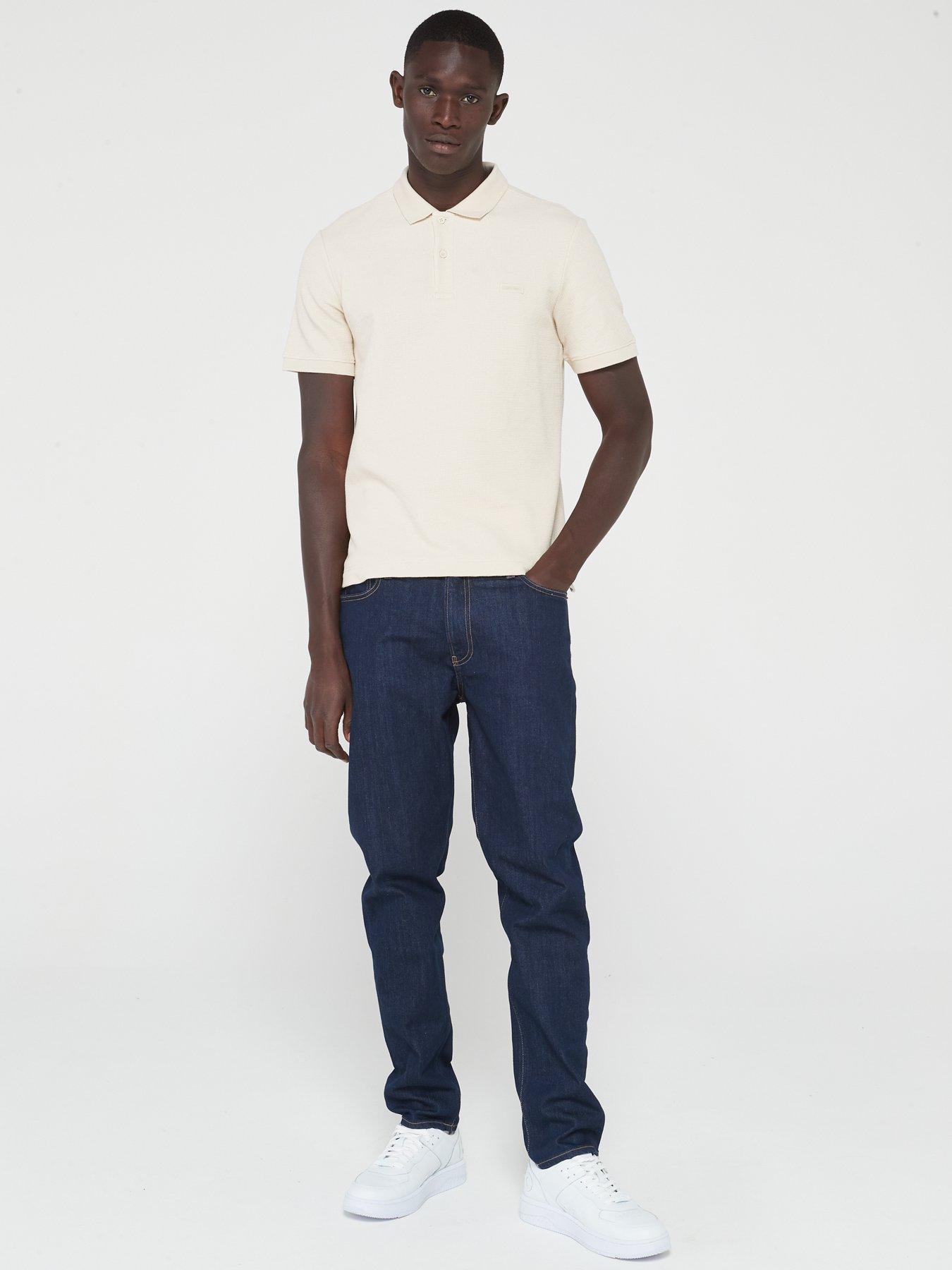 Calvin Klein Tapered Coolmax Jeans - Mid Blue