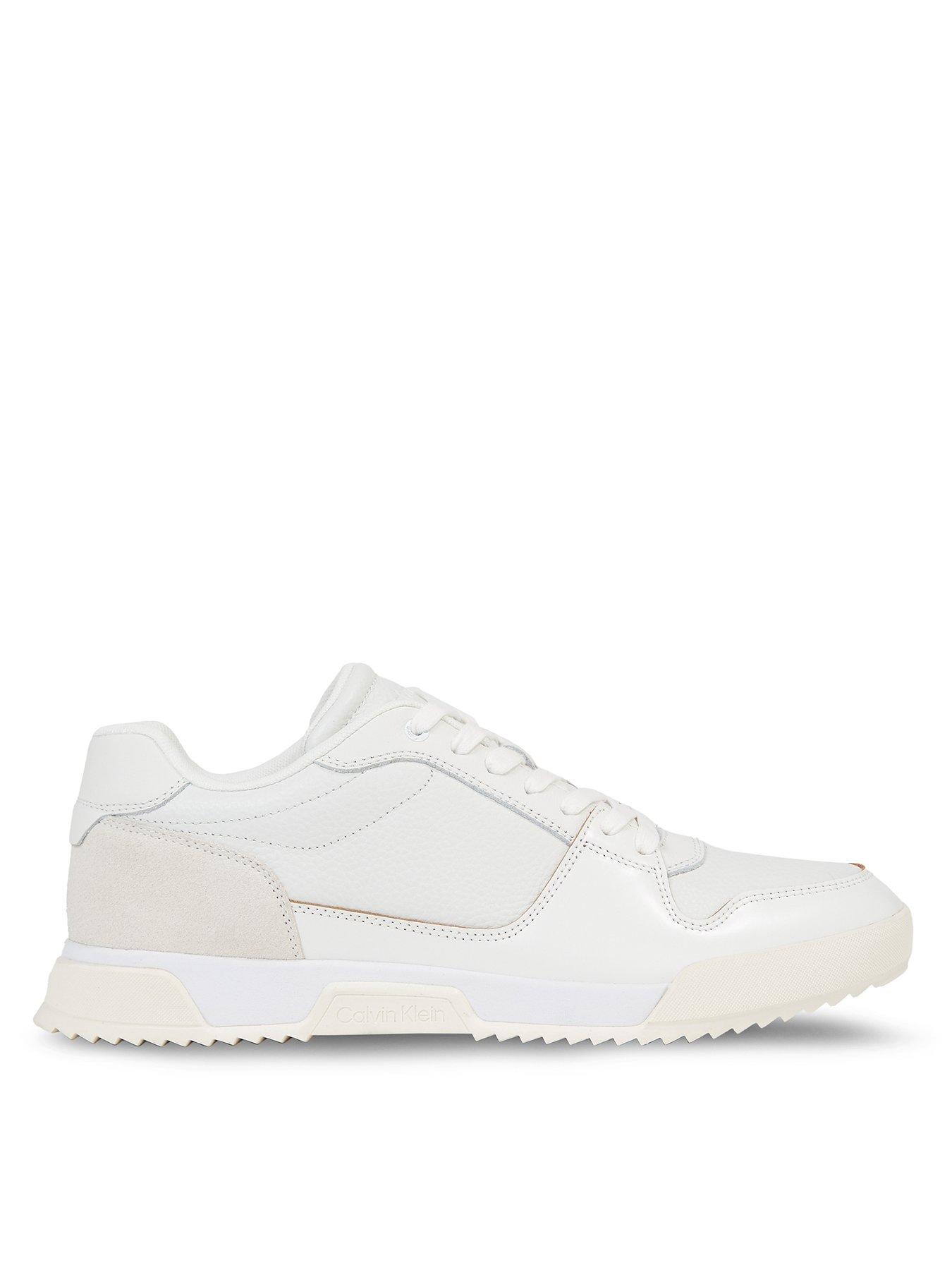 calvin-klein-low-top-lace-up-trainer-whitefront