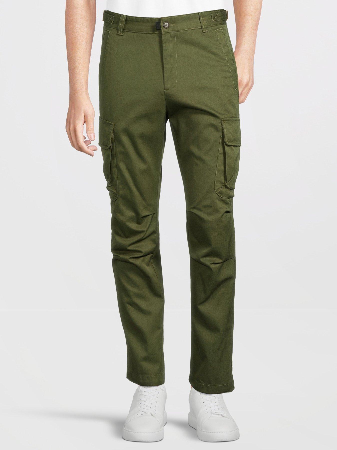 diesel-diesel-cargo-trousers-green