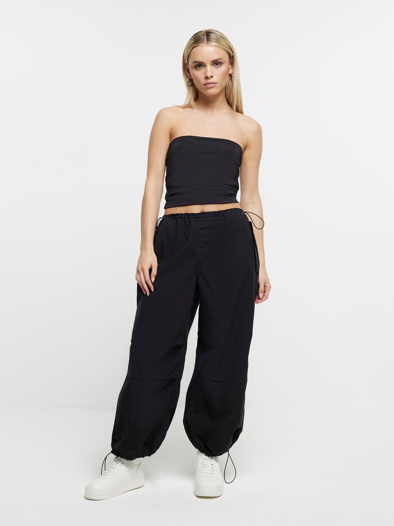 ri-petite-petite-low-rise-parachute-trouser-blackback