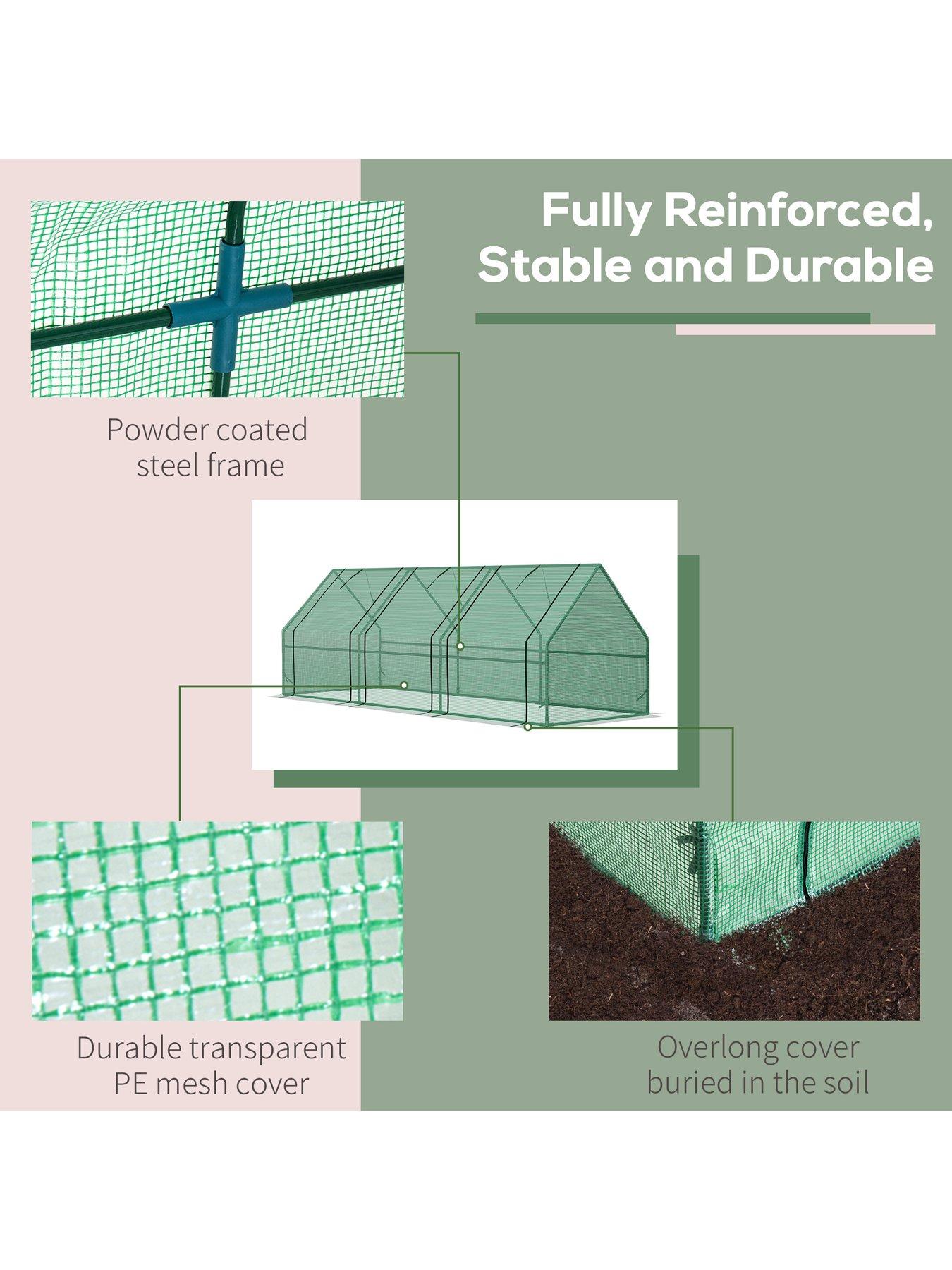 outsunny-polytunnel-mininbspgreenhouse-withnbspsteel-framedetail