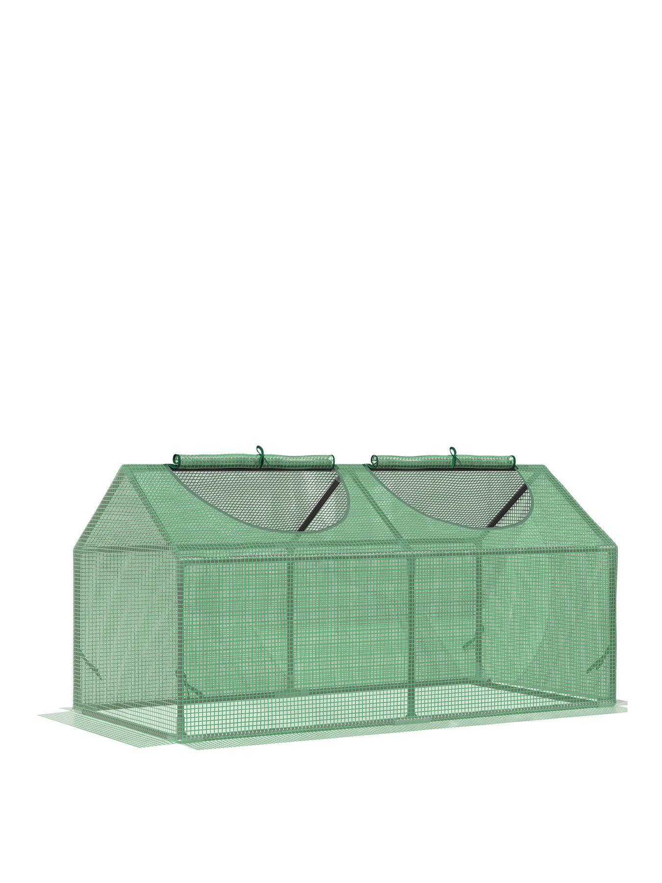 outsunny-mini-groundnbspgreenhouse-withnbspobservation-windows