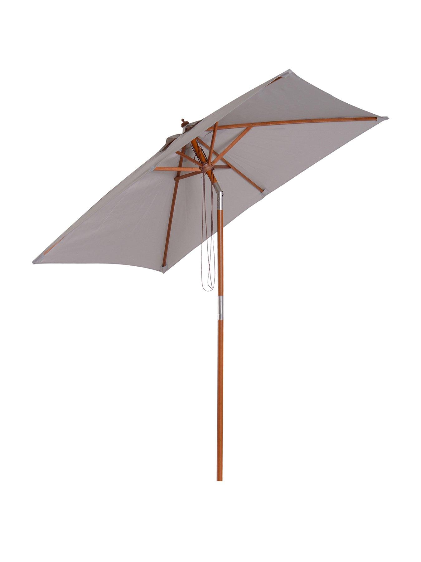 outsunny-patio-umbrella-parasol-6-ribs-wood-bamboo-polyester-greystillFront