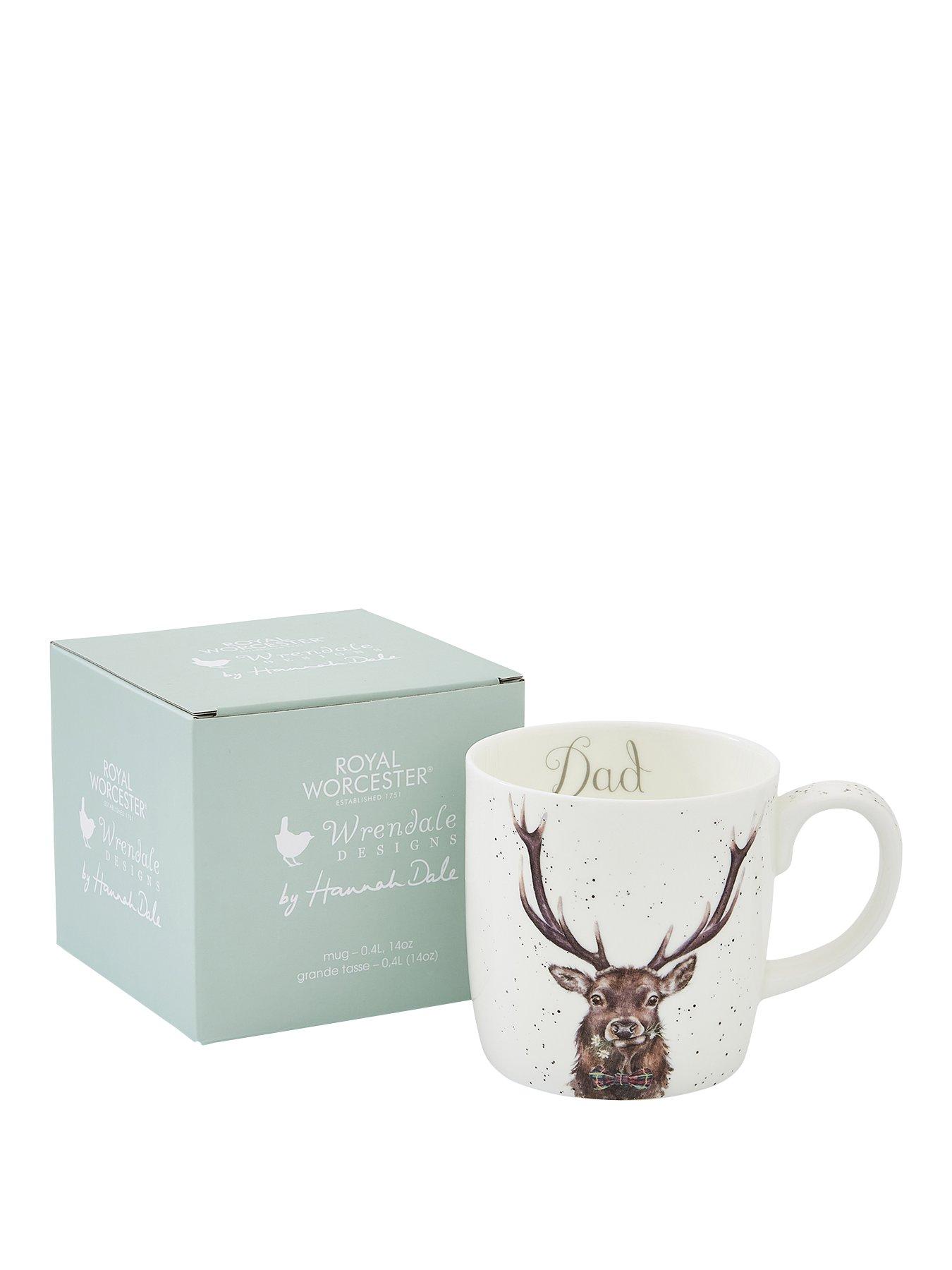 royal-worcester-wrendale-designs-dad-mug-stagfront