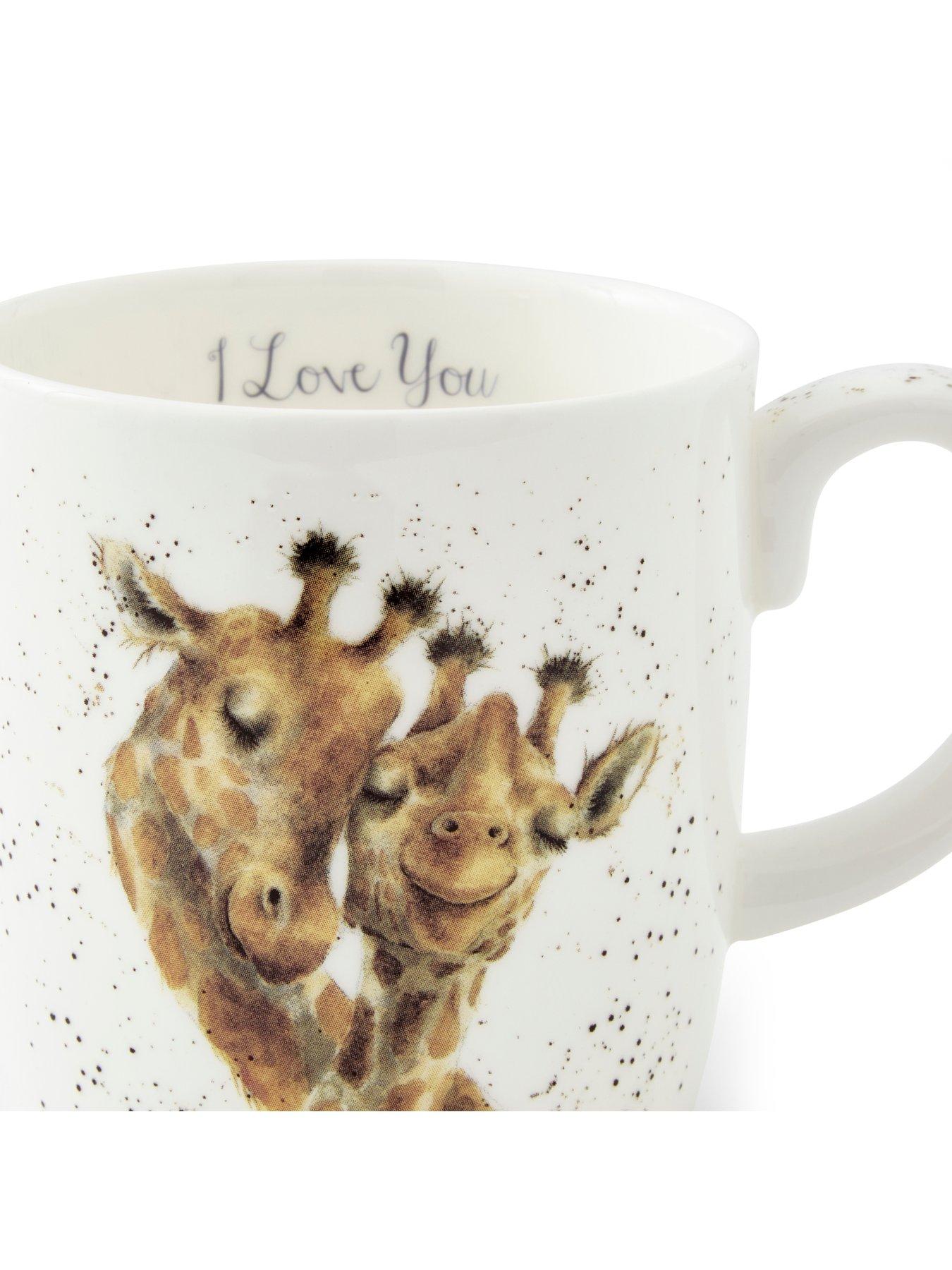 Image 3 of 7 of ROYAL WORCESTER Wrendale Giraffe I Love You Mug
