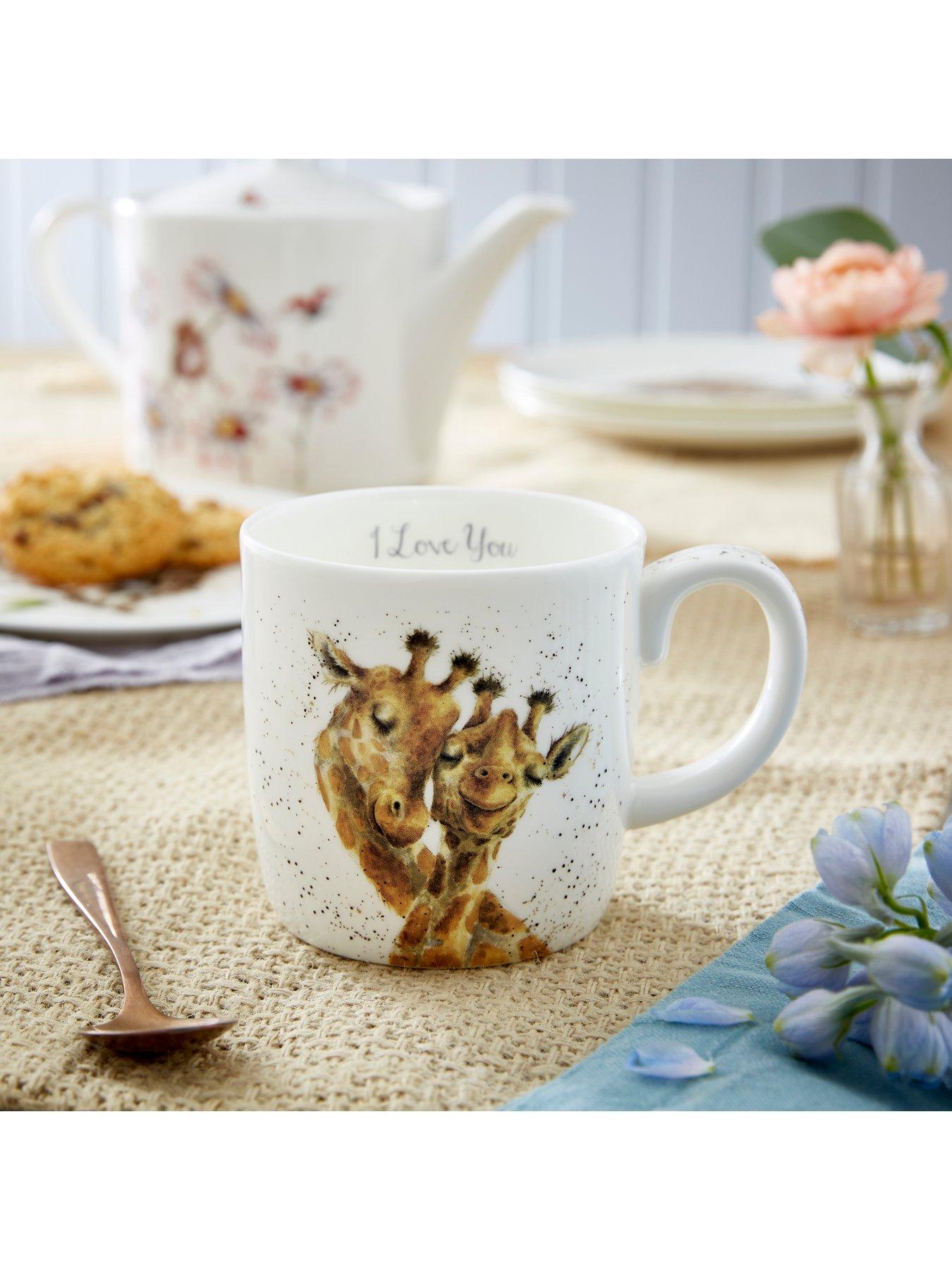 Image 5 of 7 of ROYAL WORCESTER Wrendale Giraffe I Love You Mug