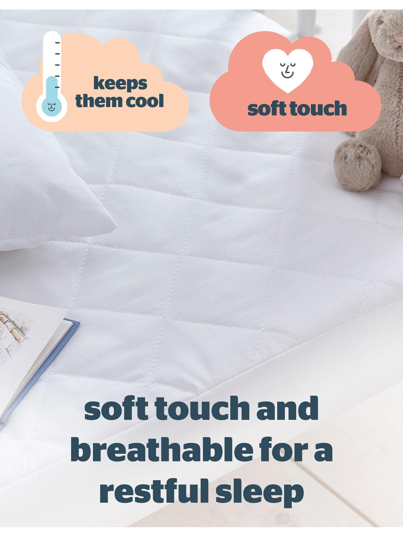 Image 4 of 6 of Silentnight Safe Nights Anti Allergy Waterpoof Cot Bed Mattress Protector -