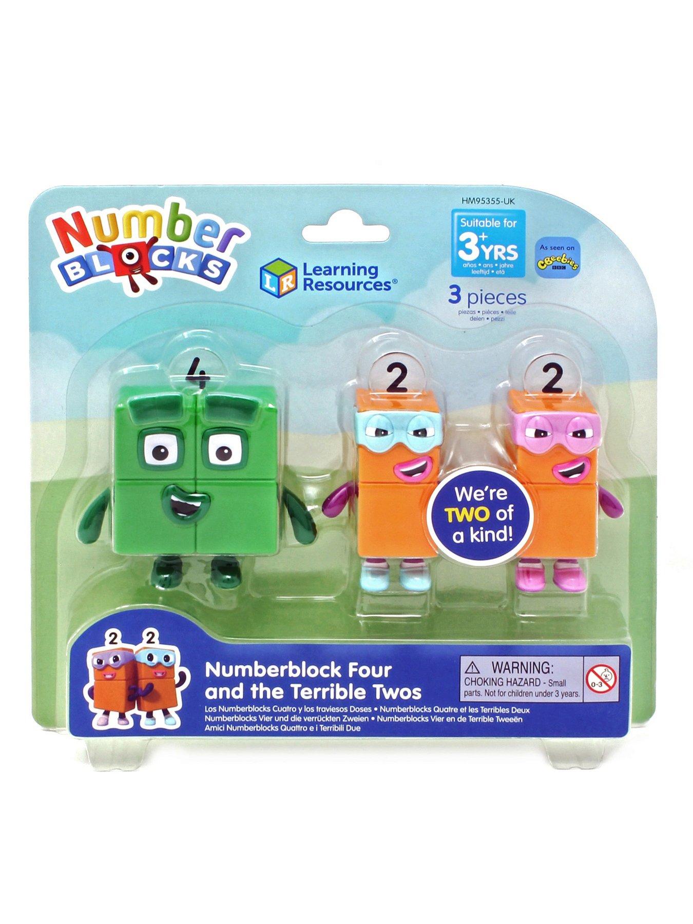 Image 2 of 5 of Numberblock Four and the Terrible Twos Collectable Figures for Imaginative Play