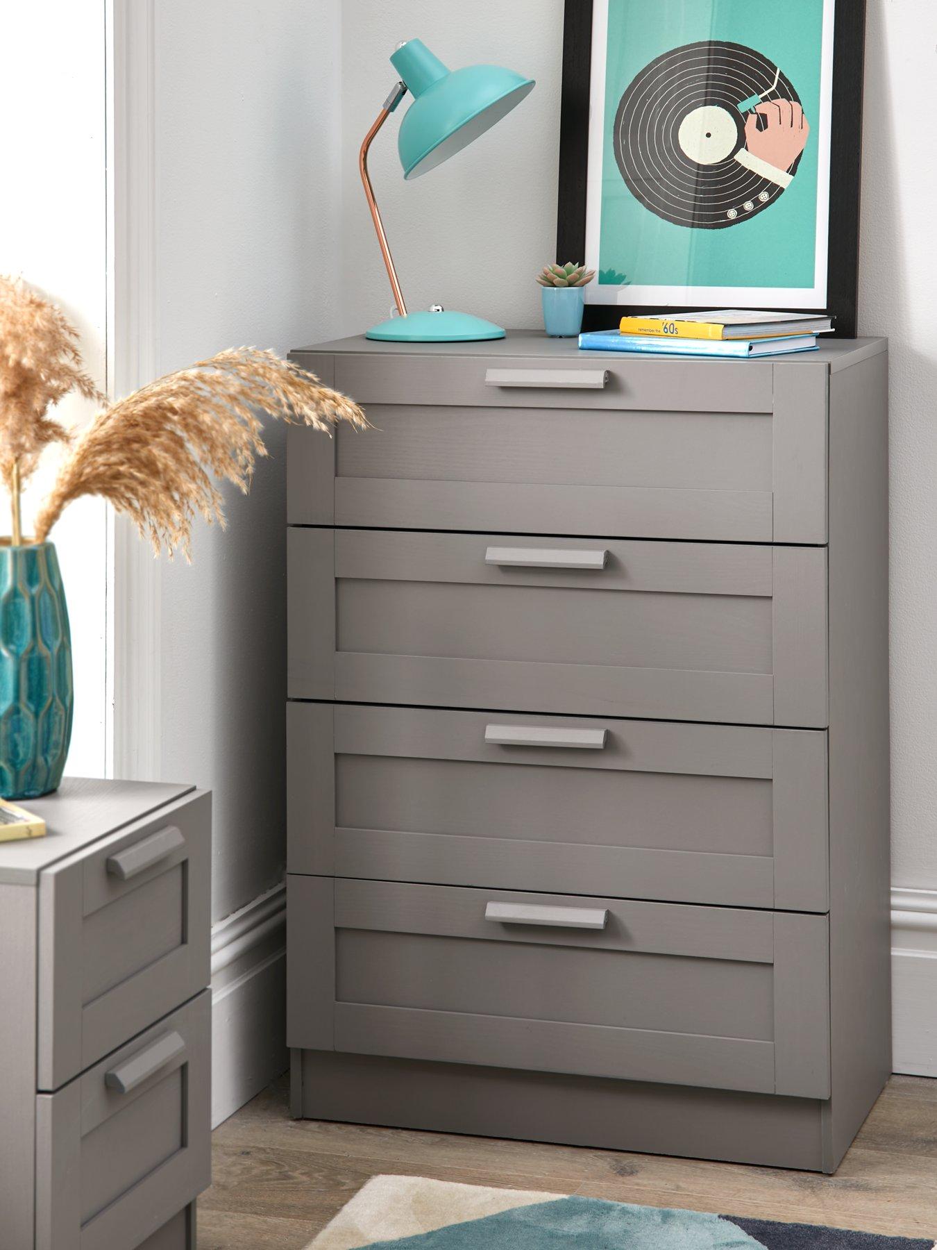 Very Home Taryn Kids 4 Drawer Chest - Grey