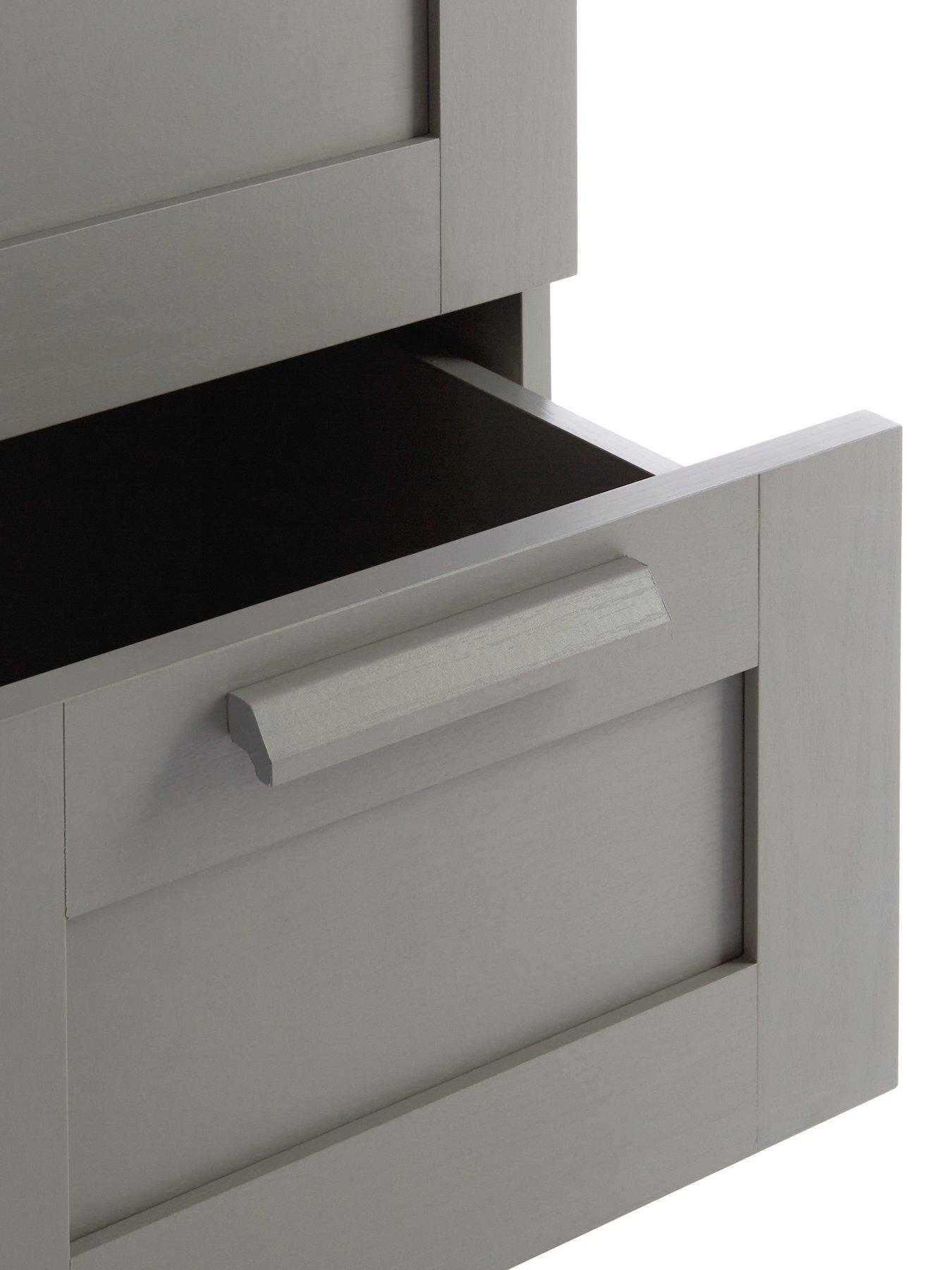 Image 4 of 6 of Everyday Taryn 2 Drawer Bedside Chest - Grey